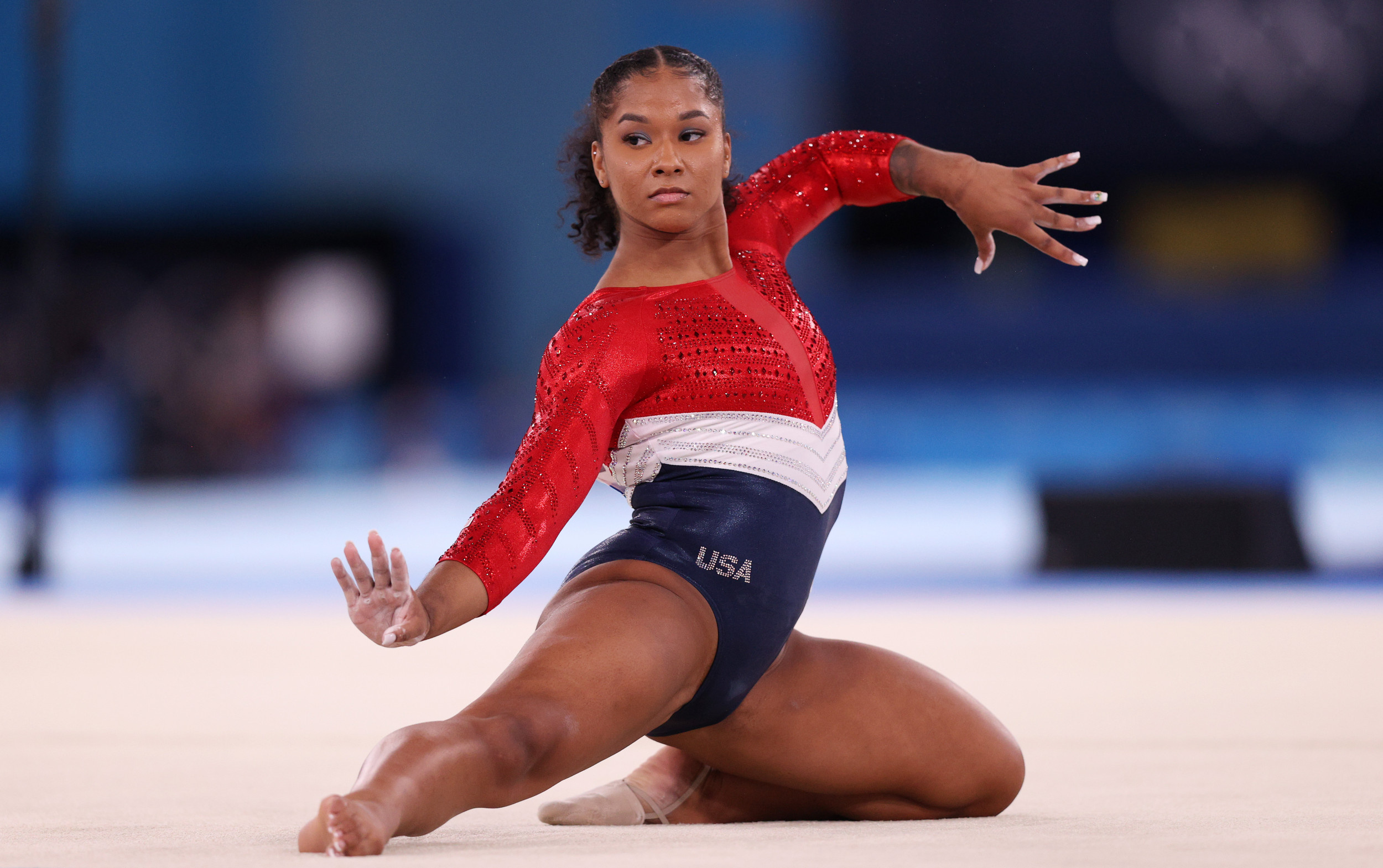 Olympics fans, Jordan Chiles gymnastics, Skipping live coverage, Gymnastics routine, 2500x1570 HD Desktop