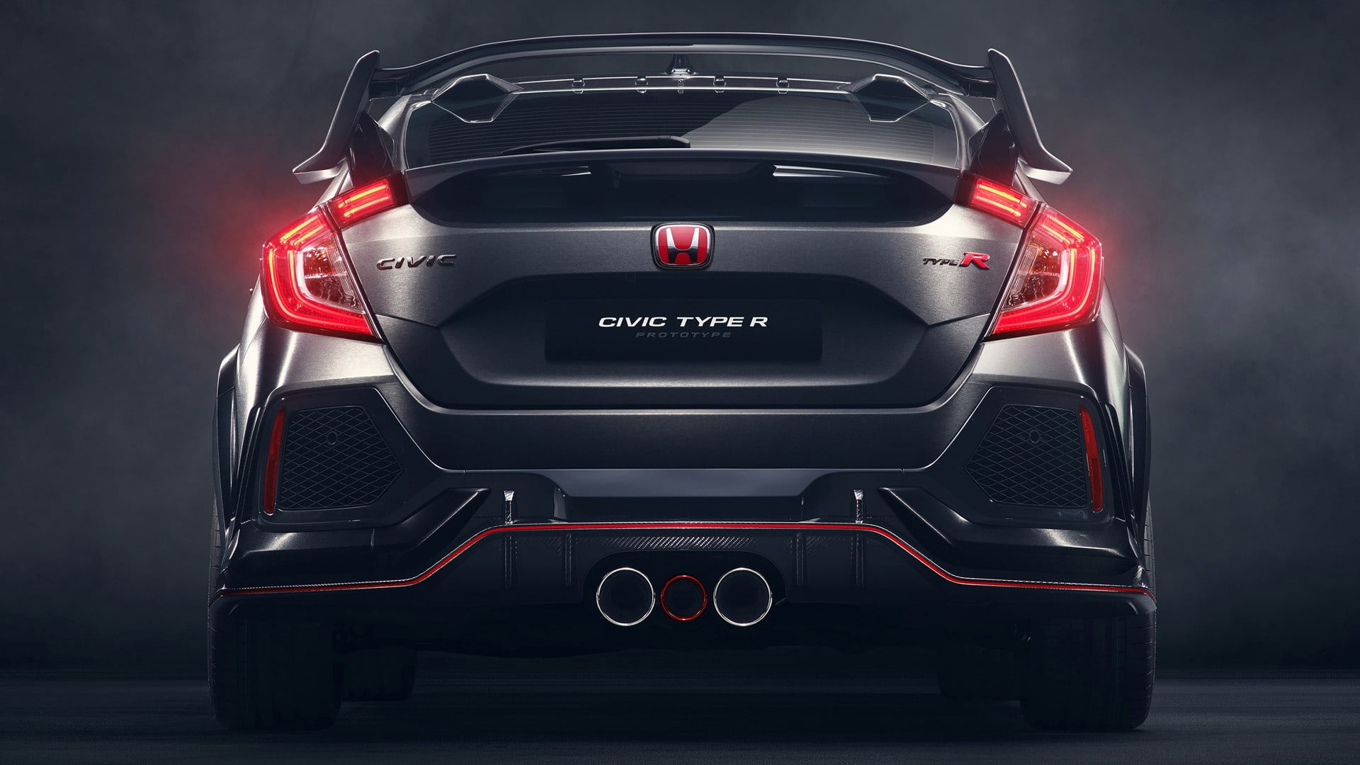 Honda Civic, Black beauty, Type R edition, High-definition wallpaper, 1920x1080 Full HD Desktop