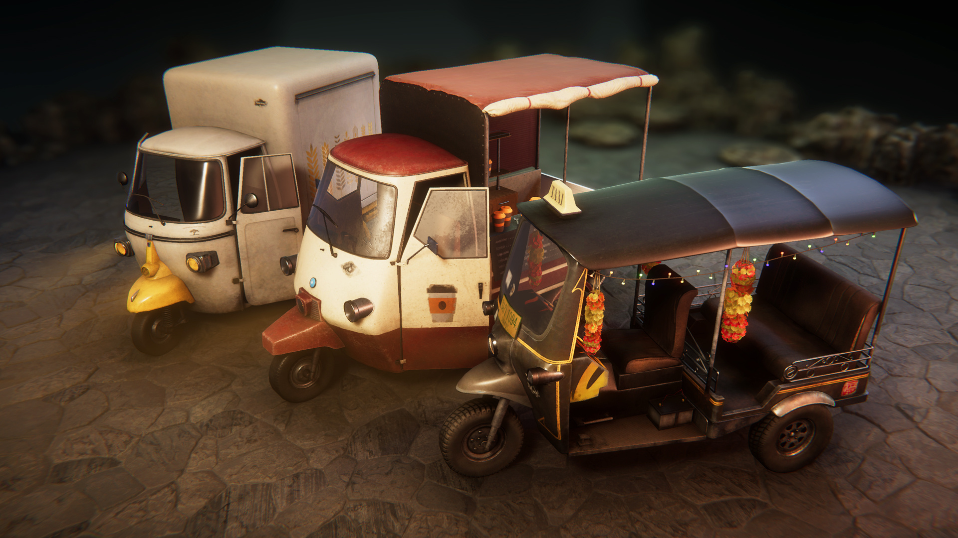 Tuk Tuk Car, Unique props for sale, Versatile marketplace, Creative transportation, 1920x1080 Full HD Desktop