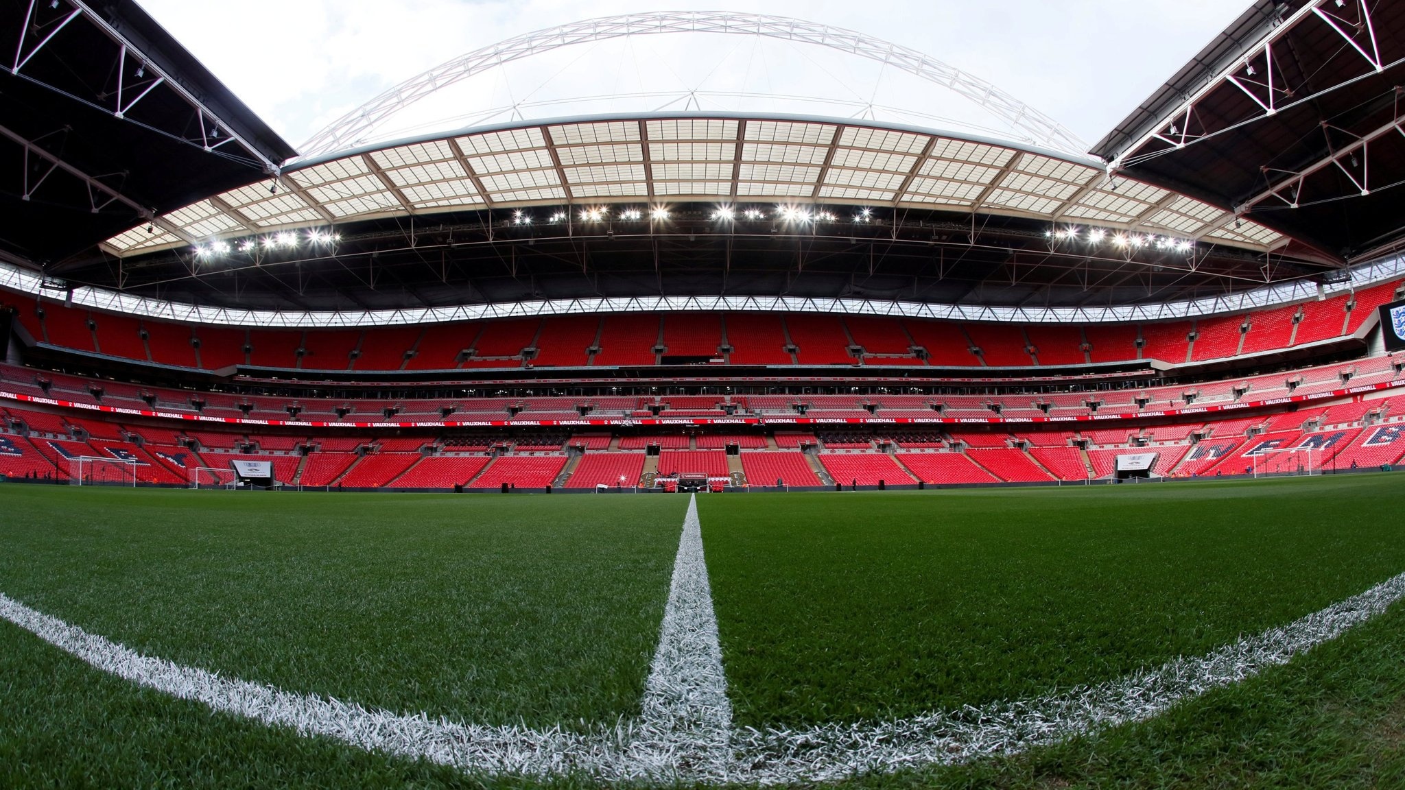 Soccer ground, Wembley Stadium Wallpaper, 2050x1160 HD Desktop