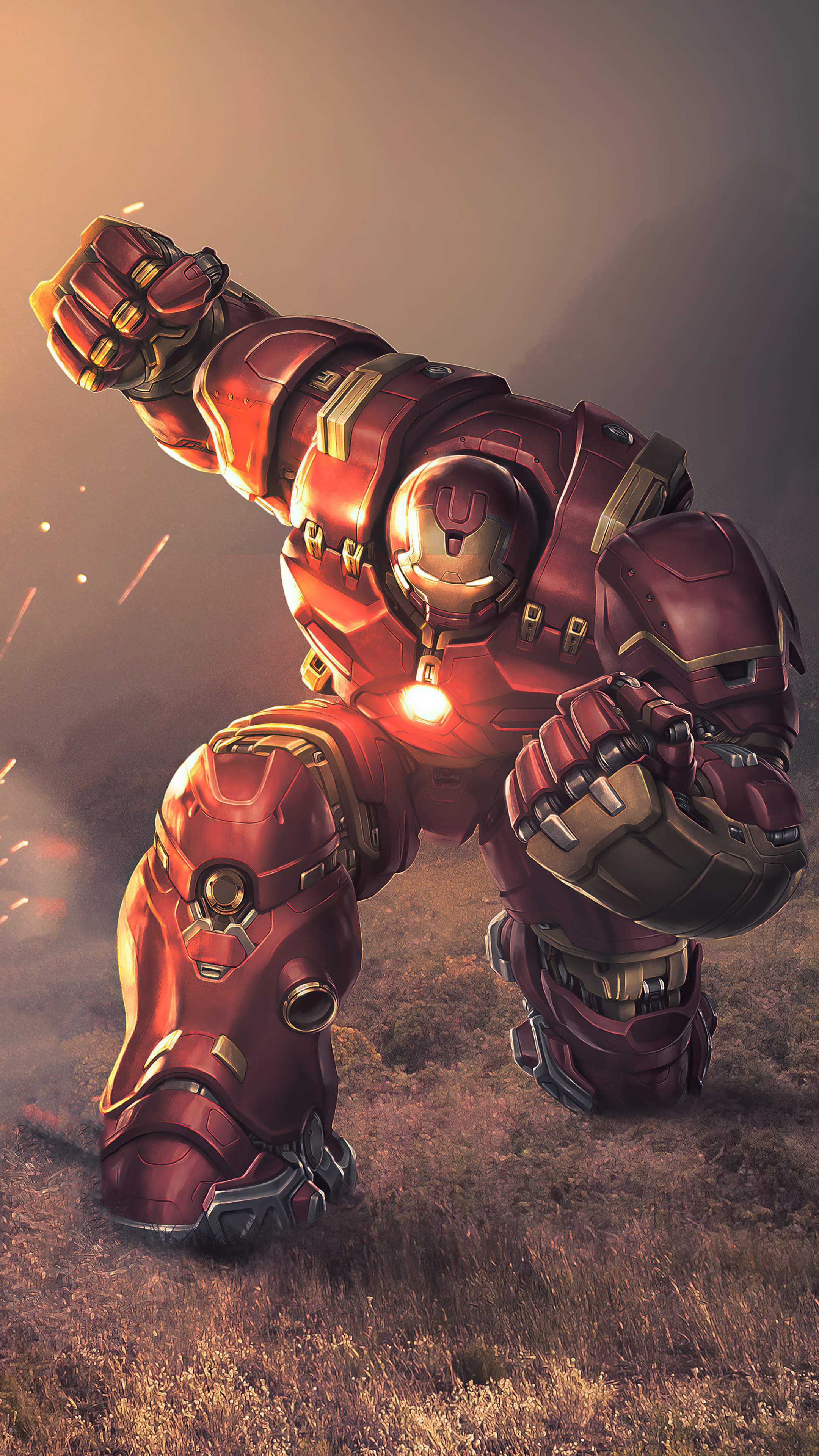 Hulkbuster vs Kratos, Epic showdown, Premium wallpapers, 4k images, 2160x3840 4K Phone