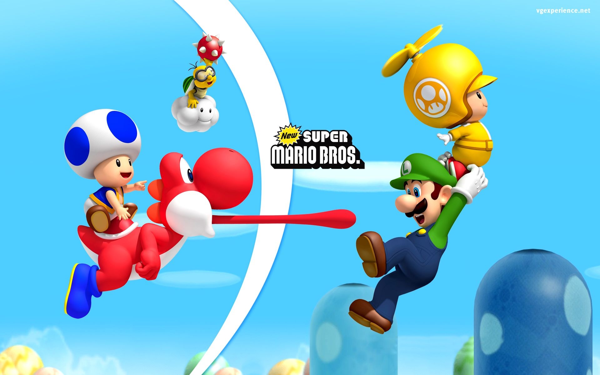 Super Mario Bros., Desktop wallpapers, Mario adventure, Mushroom power-ups, 1920x1200 HD Desktop