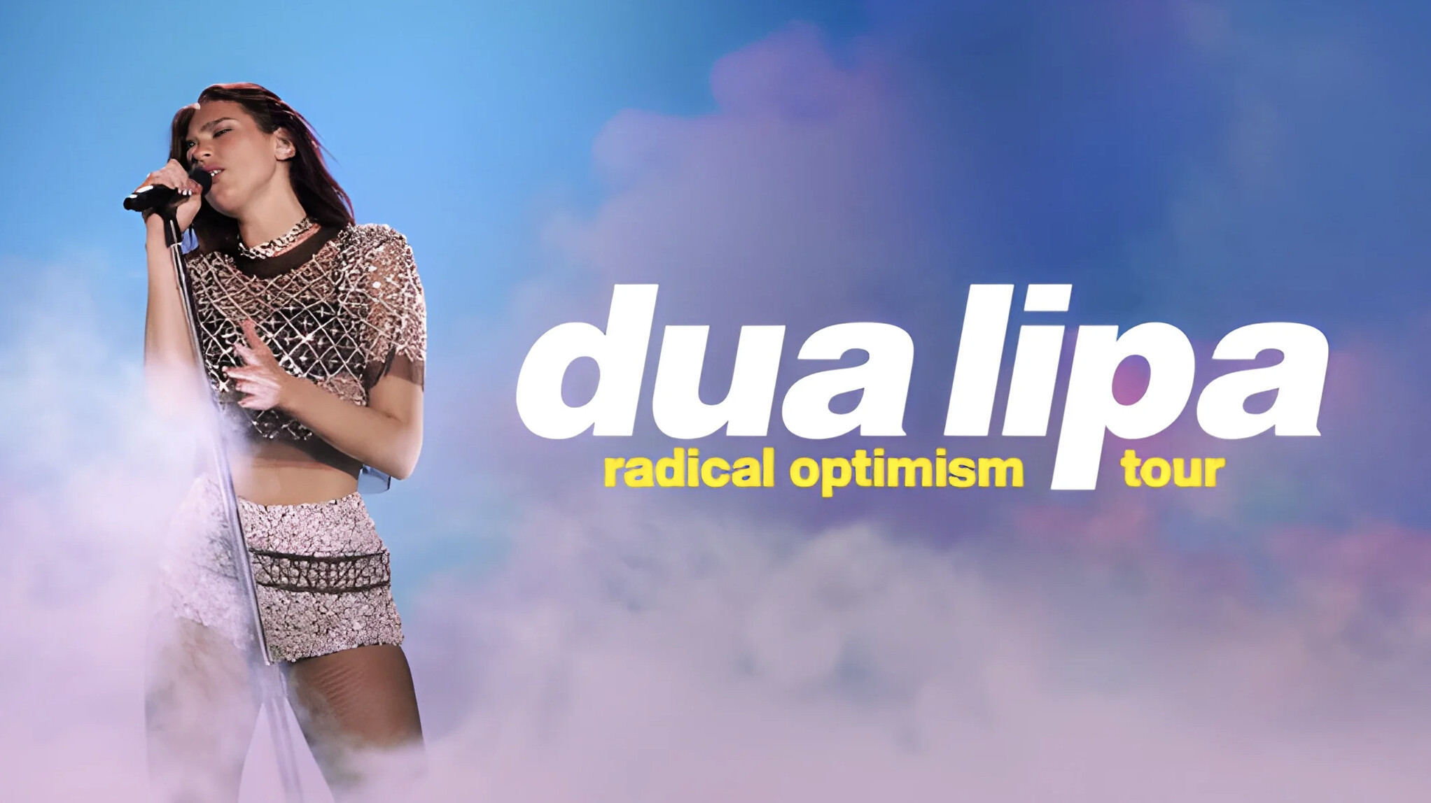 Dua Lipa, Radical Optimism Tour, Embellished two-piece, Singing into microphone, HD Desktop wallpaper