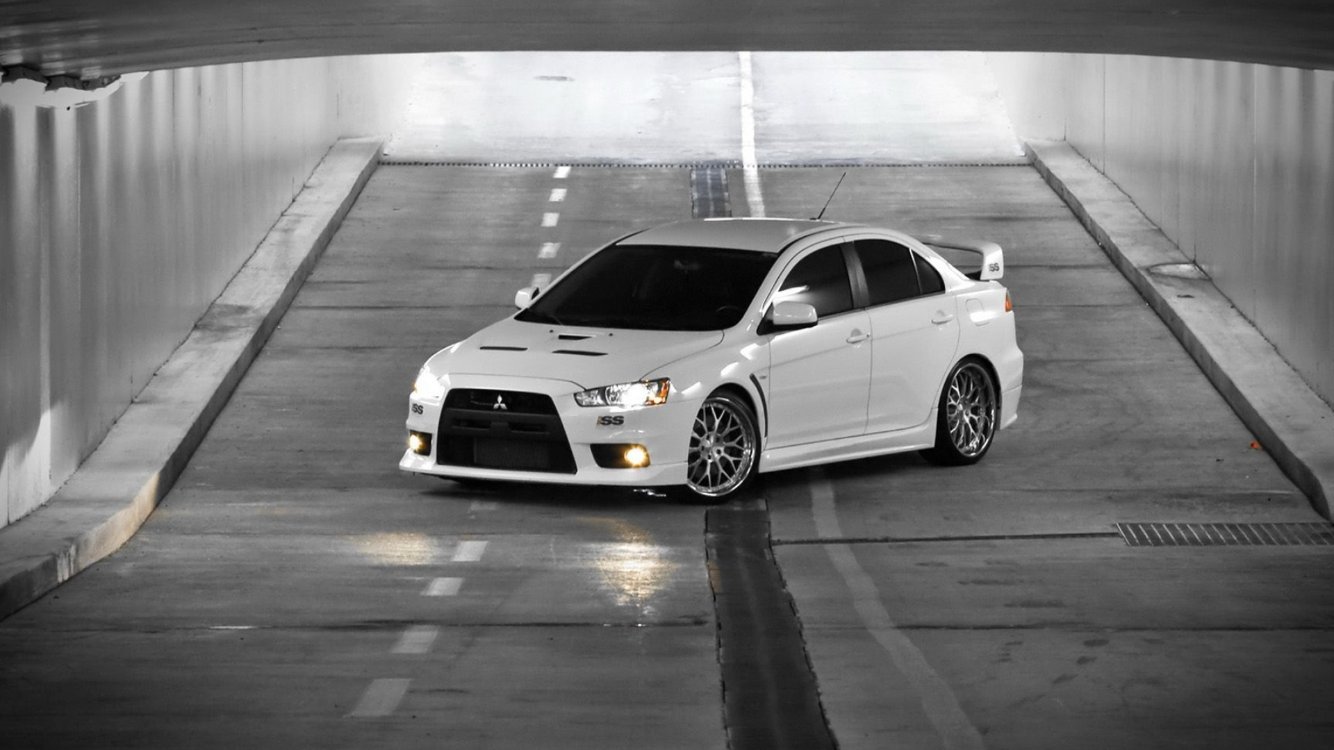 Mitsubishi Lancer Evo, Auto racing, Skyline view, Car enthusiast, 1920x1080 Full HD Desktop