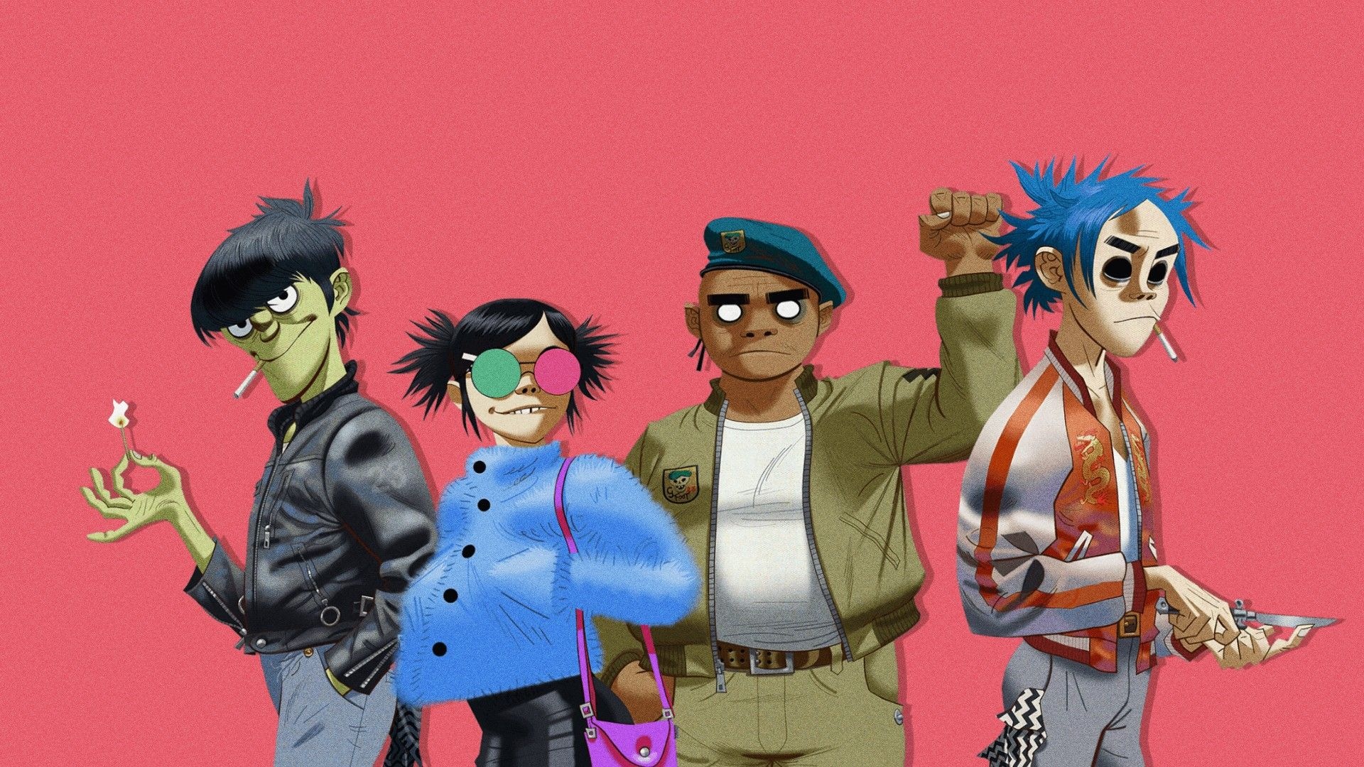 Gorillaz screensavers, Cartoon backgrounds, 1920x1080 Full HD Desktop