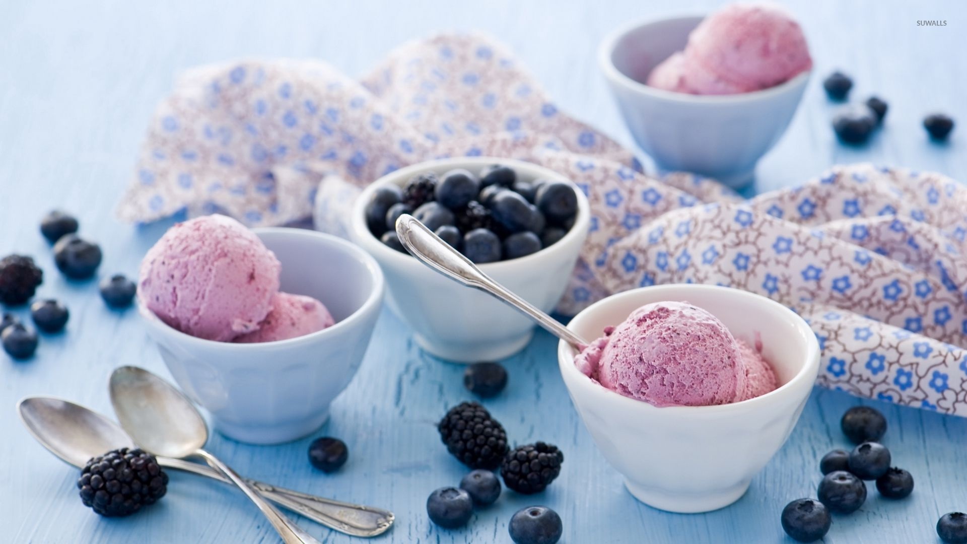 Berry-flavored ice cream, Burst of freshness, Fruity indulgence, Vibrant dessert, 1920x1080 Full HD Desktop