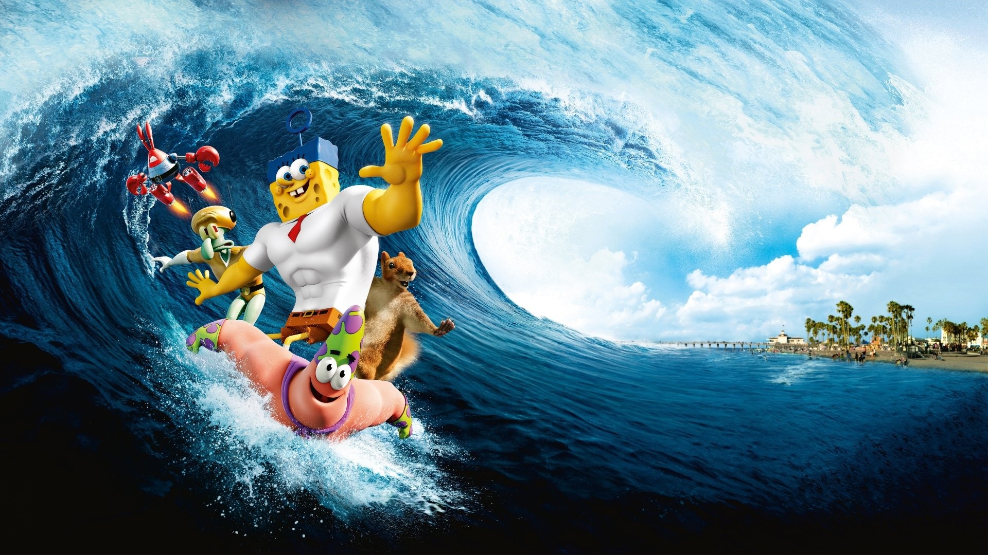 SpongeBob Movie, Sponge Out of Water, Wallpapers, 1920x1080 Full HD Desktop