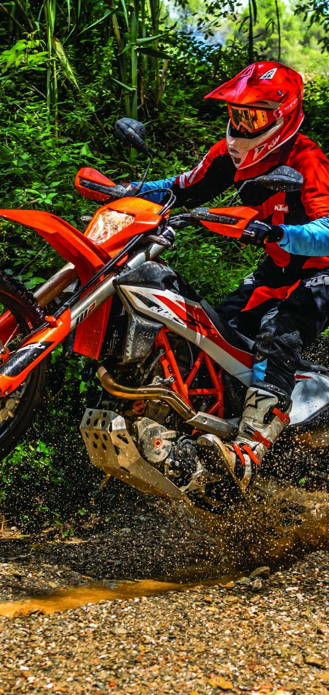 KTM 690 Enduro R, Motocross dirt jump, EICMA 2018, Samsung Galaxy S10e, 1080x2280 HD Phone