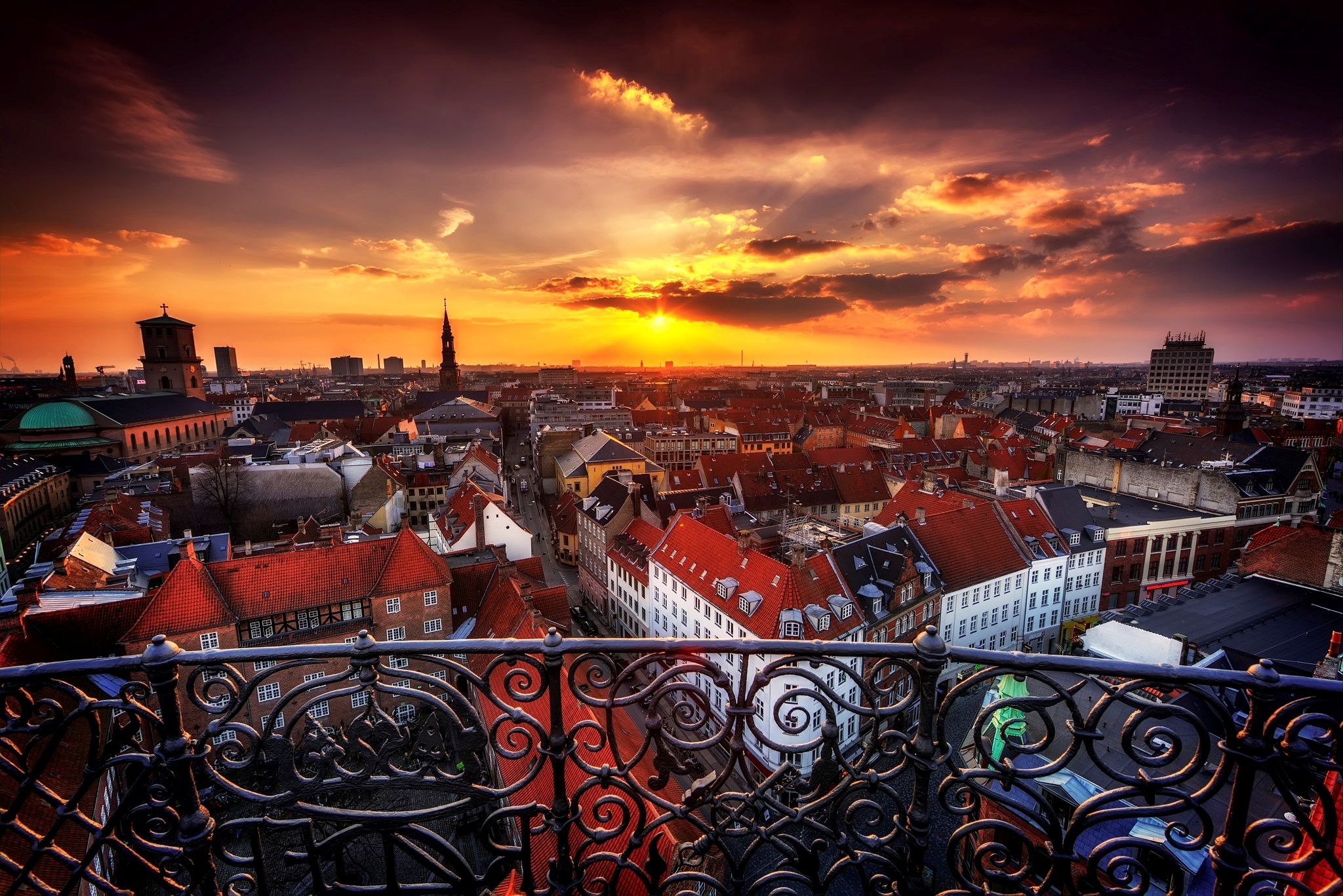 Vibrant Copenhagen, Danish capital, Refined elegance, Impressive skyline, 2050x1370 HD Desktop