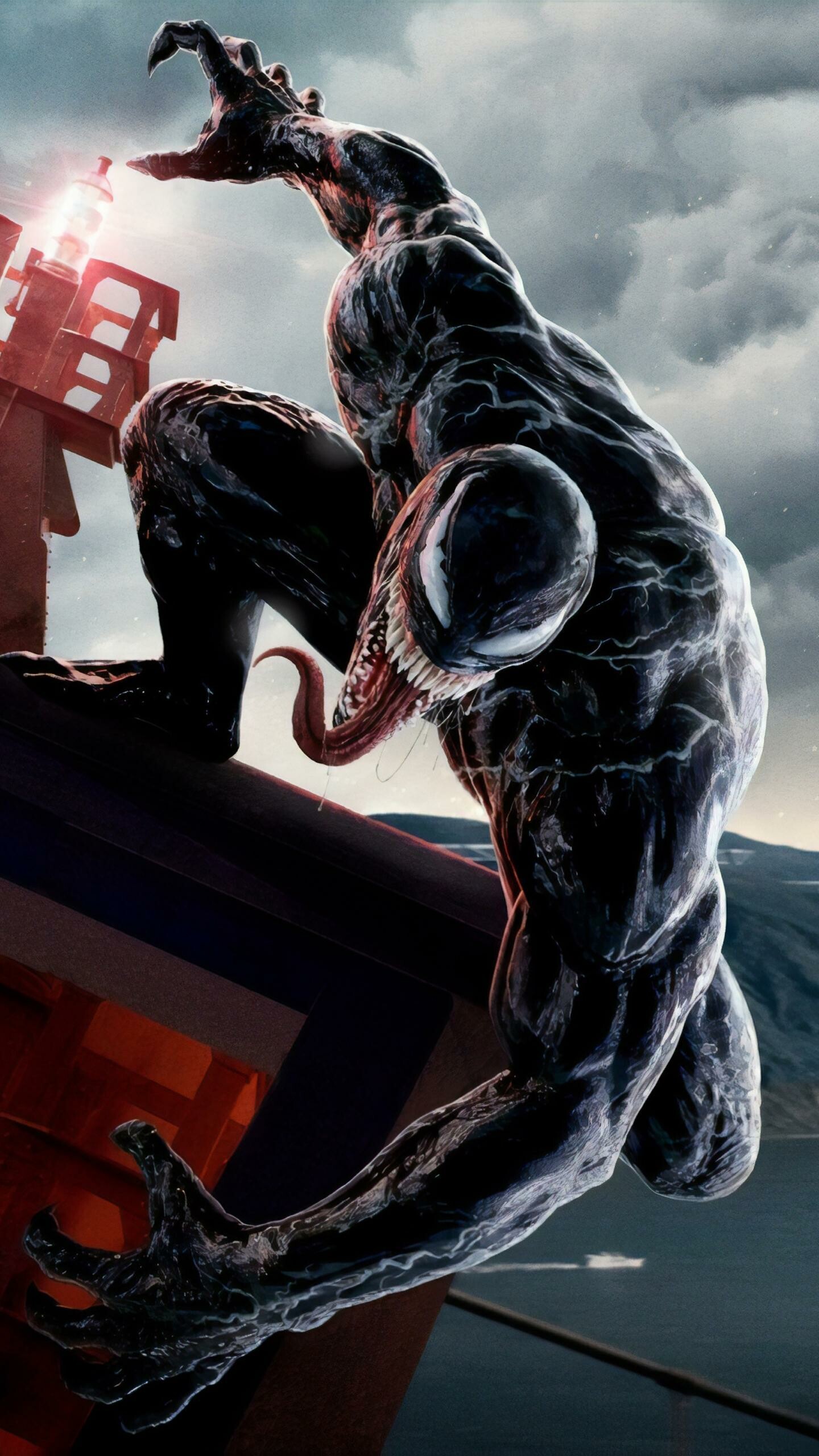 Venom, Antagonistic symbiote, Terrifying entity, Comic book antagonist, 1440x2560 HD Phone