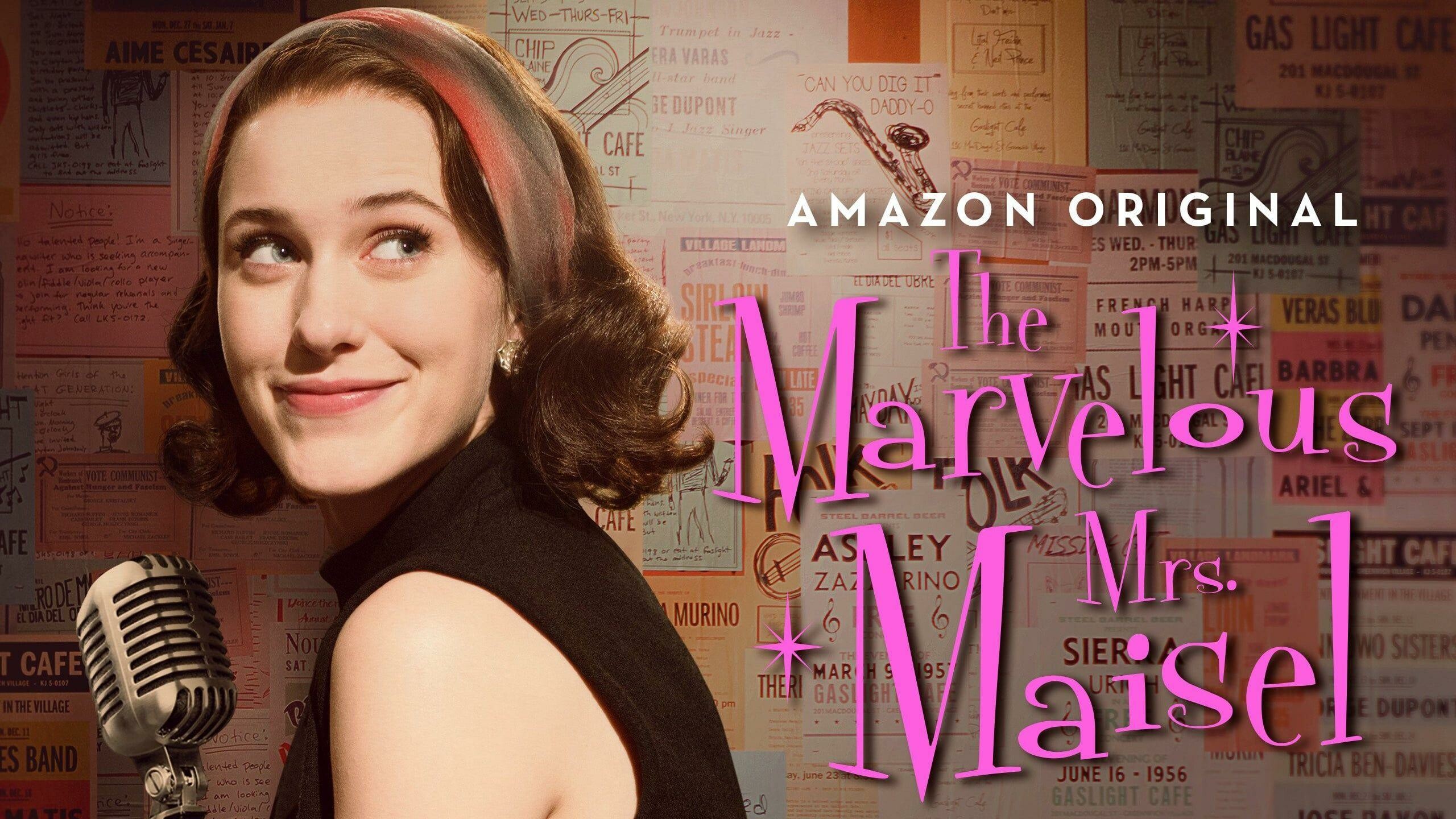 The Marvelous Mrs. Maisel, Retro comedy, Fashion icon, Hilarious moments, 2560x1440 HD Desktop