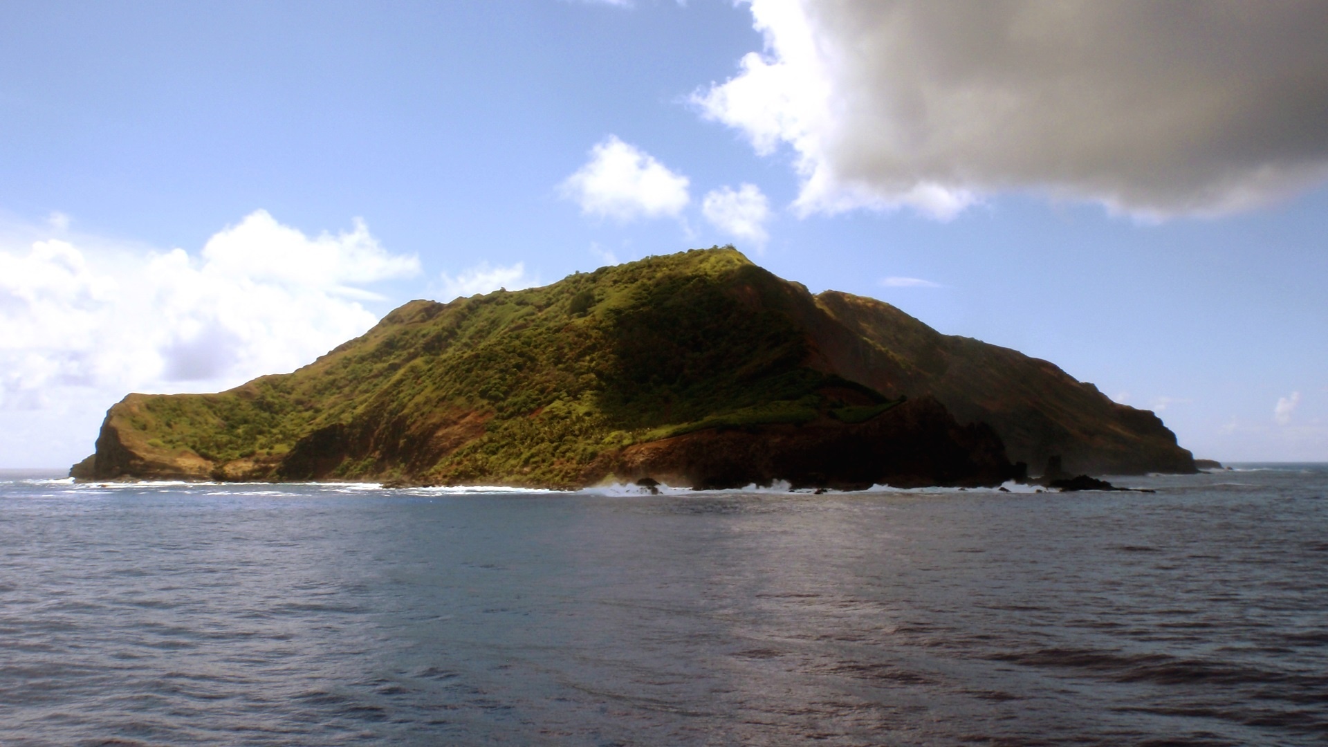 Pitcairn Islands, National flag, Island map concept, Exquisite artwork, 1920x1080 Full HD Desktop