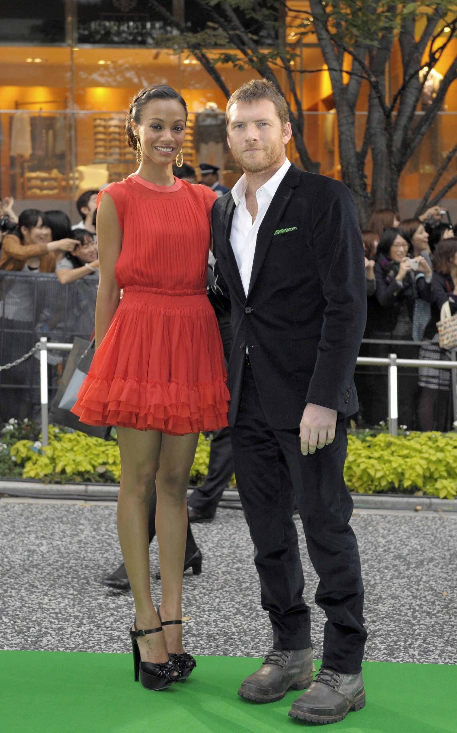 Sam Worthington, Sam and Zoe, Zoe Saldana, Fanpop, 1600x2560 HD Phone