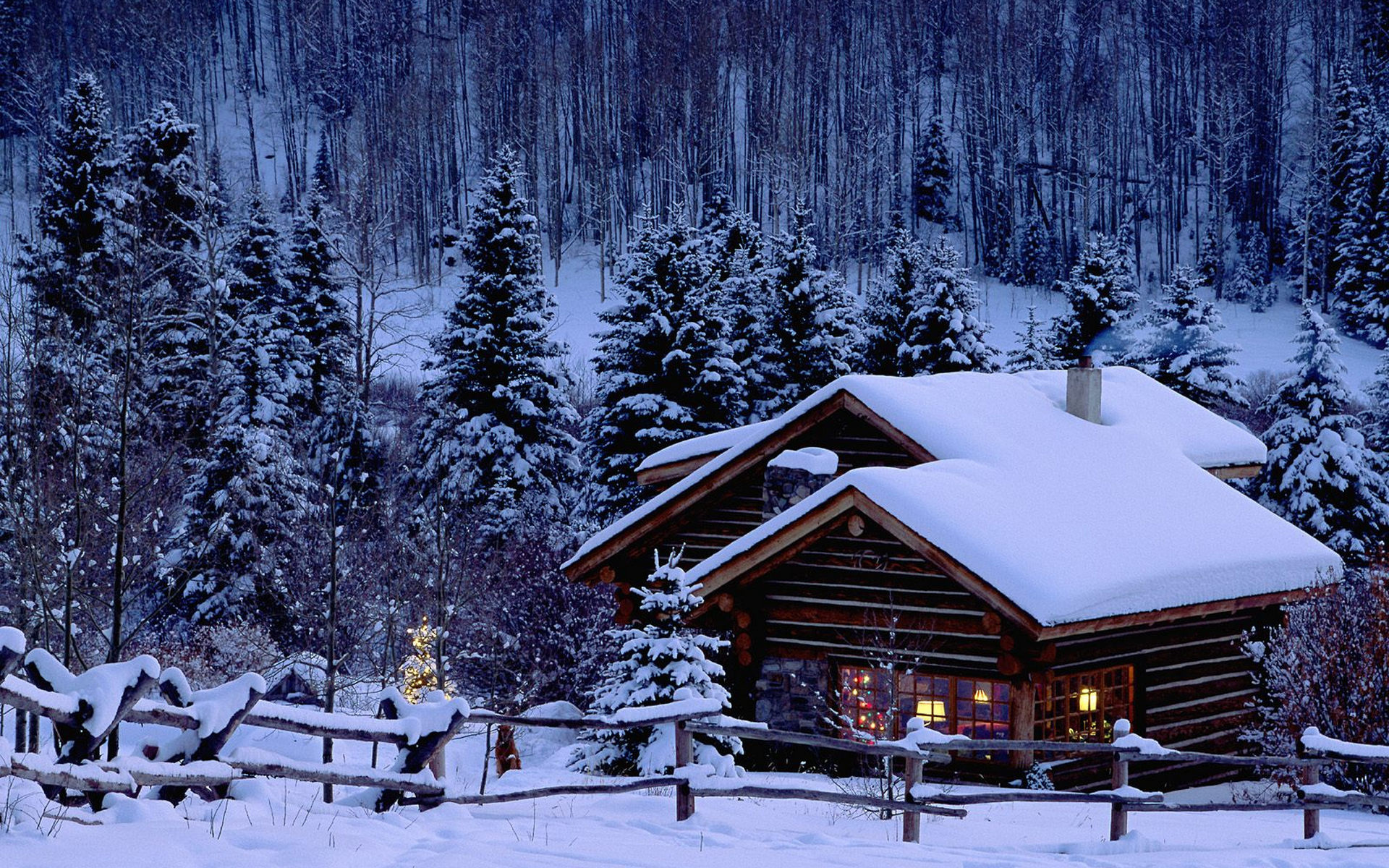 Log Cabin, Rustic retreat, Mountain living, Nature's serenity, Cozy haven, 1920x1200 HD Desktop