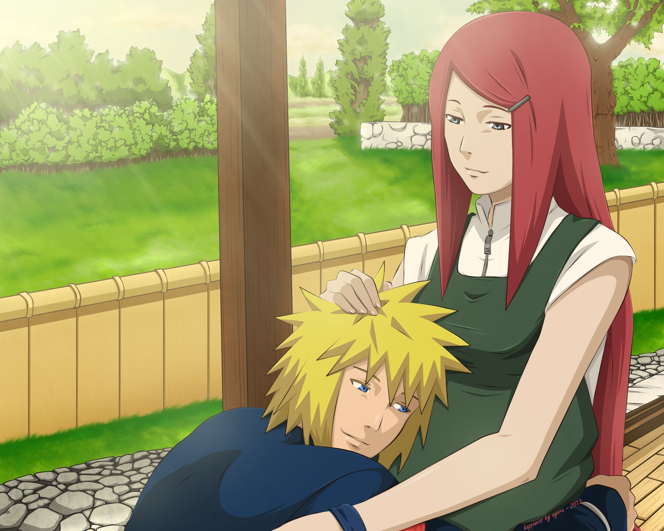 Kushina Uzumaki, Kushina and Minato, computer wallpapers, 2560x2050 HD Desktop