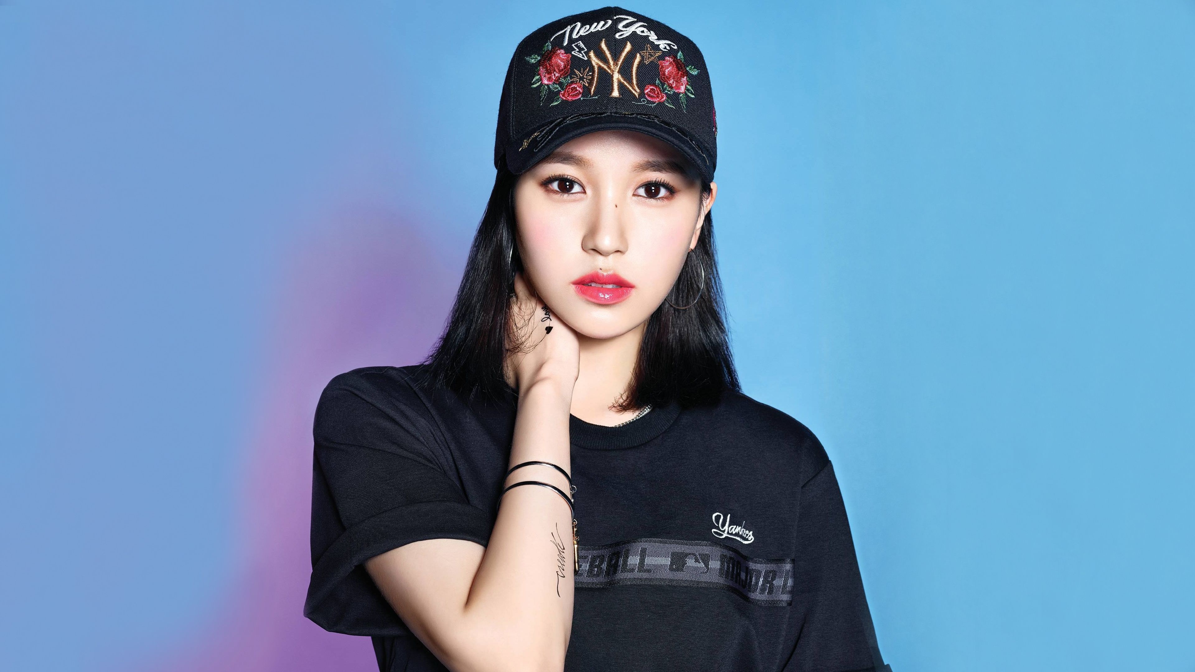 Mina (TWICE), mina twice 4k uhd, mina singer cap, 3840x2160 4K Desktop