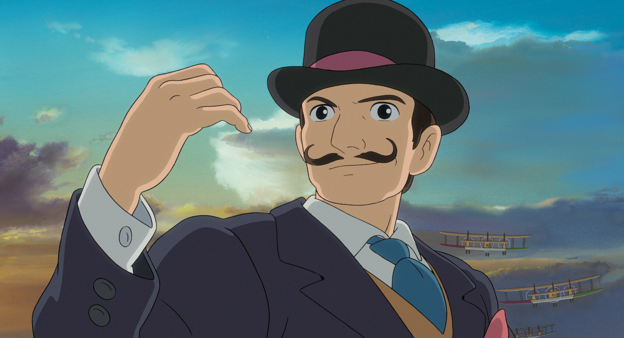 Giovanni Battista Caproni, The Wind Rises Wallpaper, 2050x1110 HD Desktop