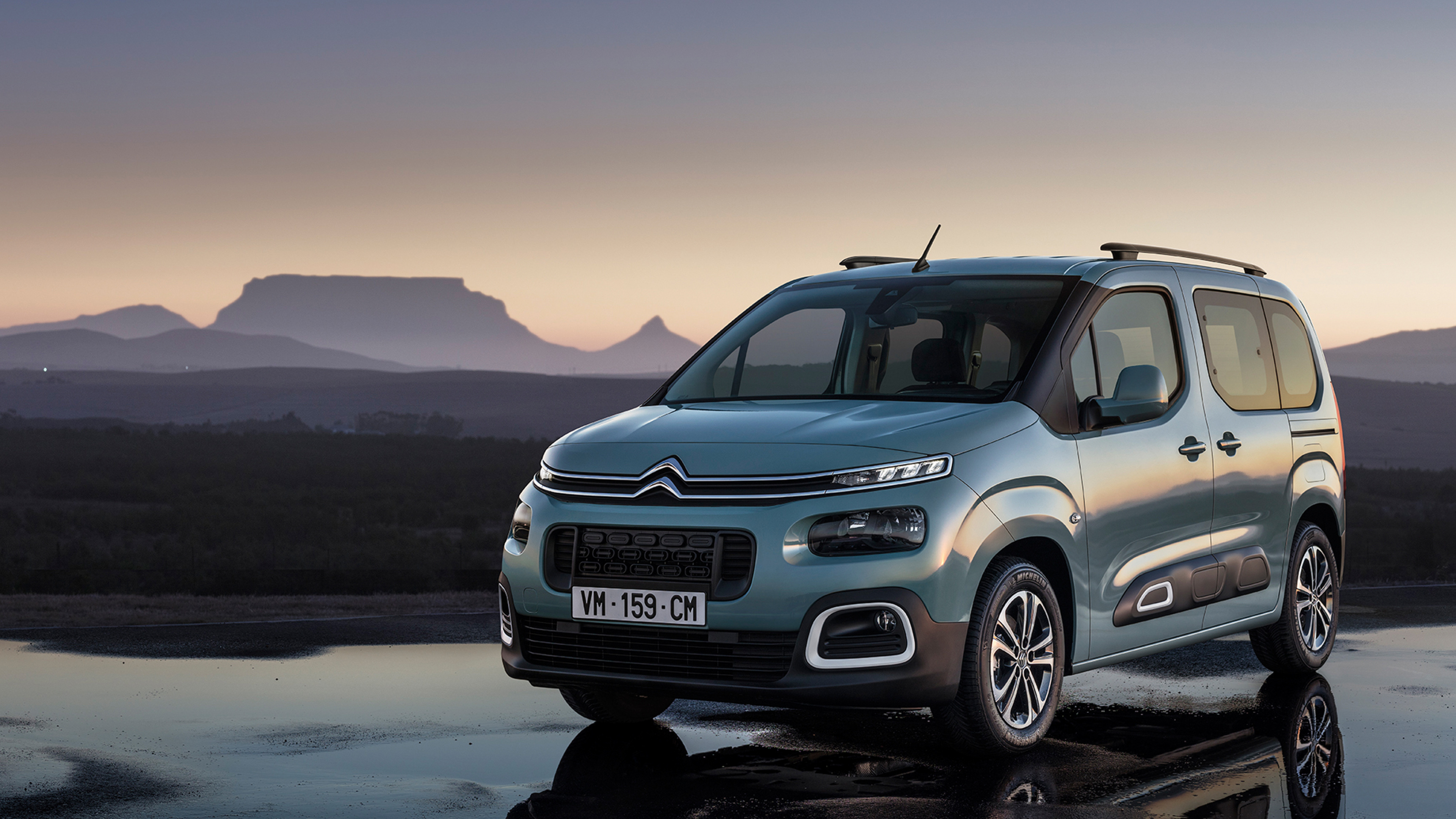 Citroen Berlingo, Auto versatility, Multispace design, 2018 model, 3840x2160 4K Desktop