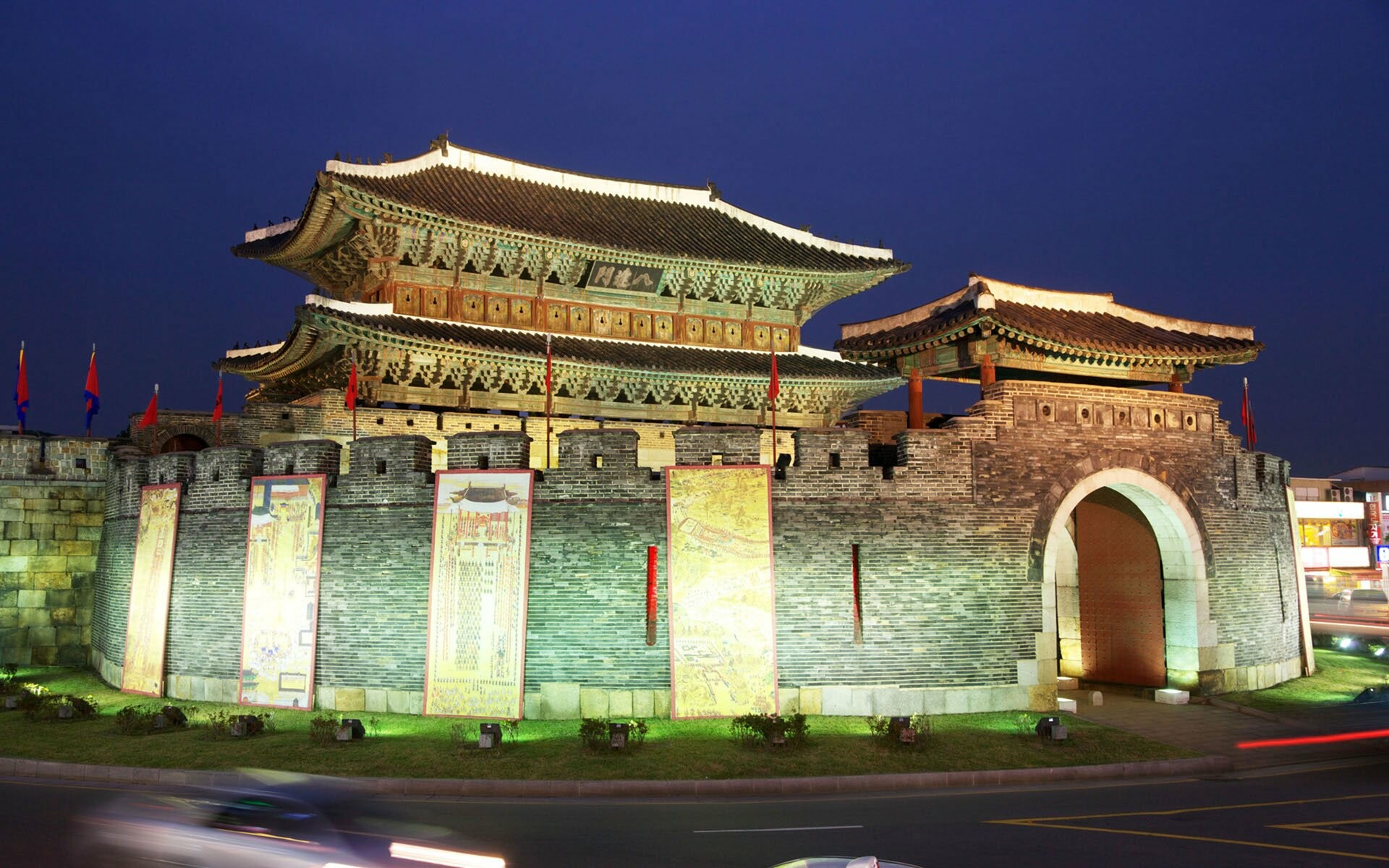 Hwaseong Fortress, Korea Wallpaper, 1920x1200 HD Desktop