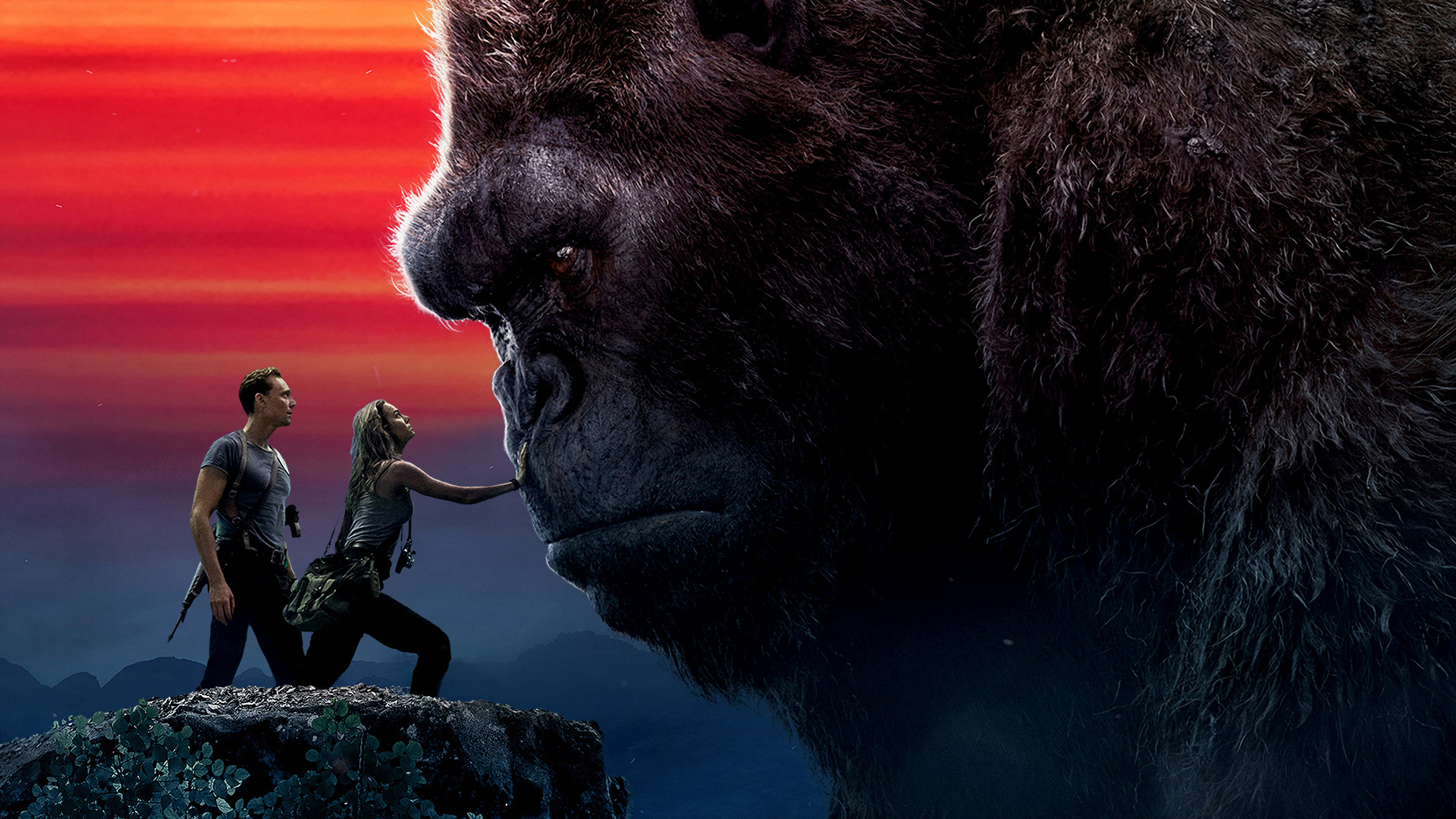 King Kong, Brie Larson, Movie poster, Epic adventure, 1920x1080 Full HD Desktop