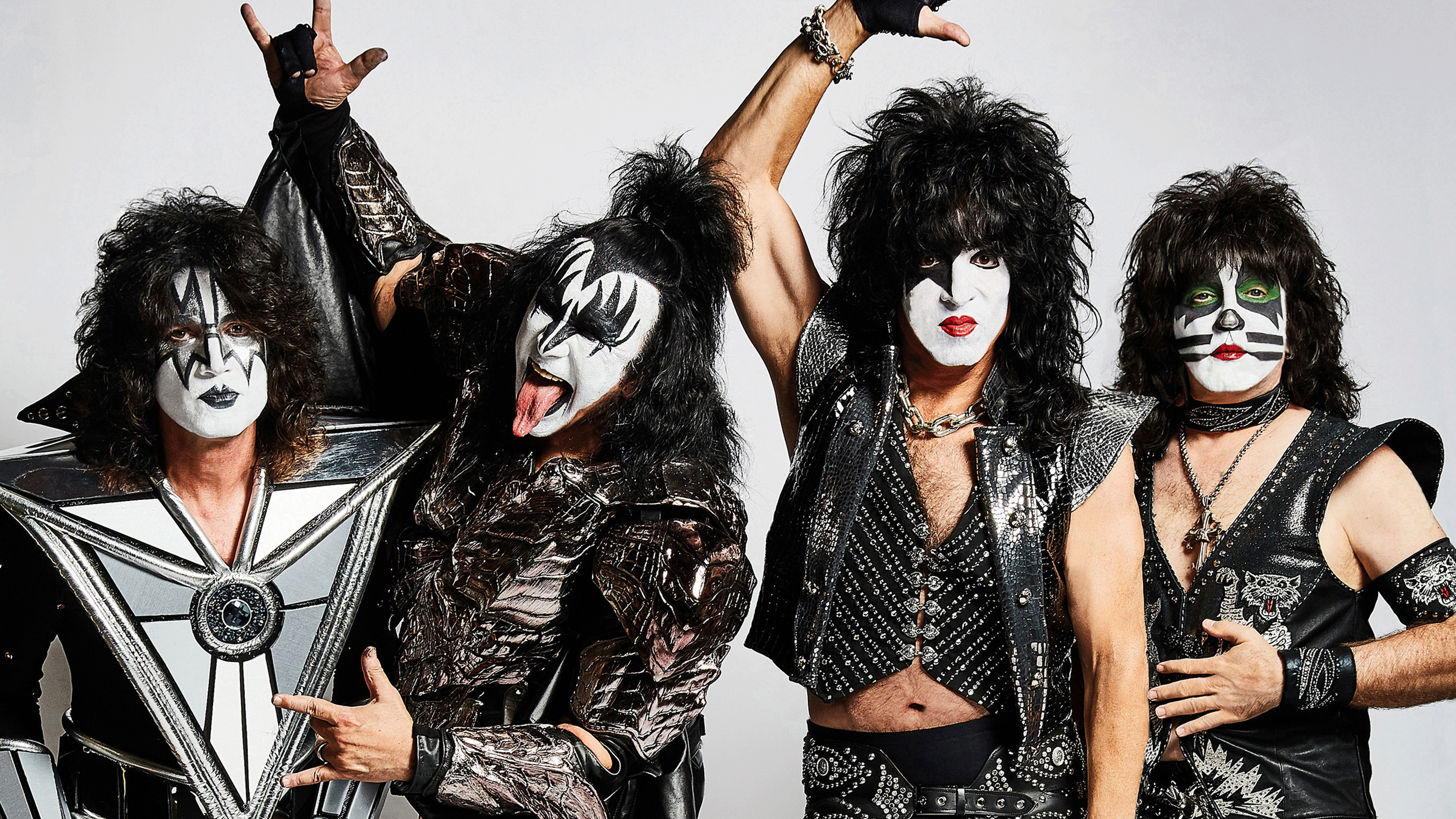 KISS band members, Rock music legends, Live performance energy, Classic rock icons, 3840x2160 4K Desktop