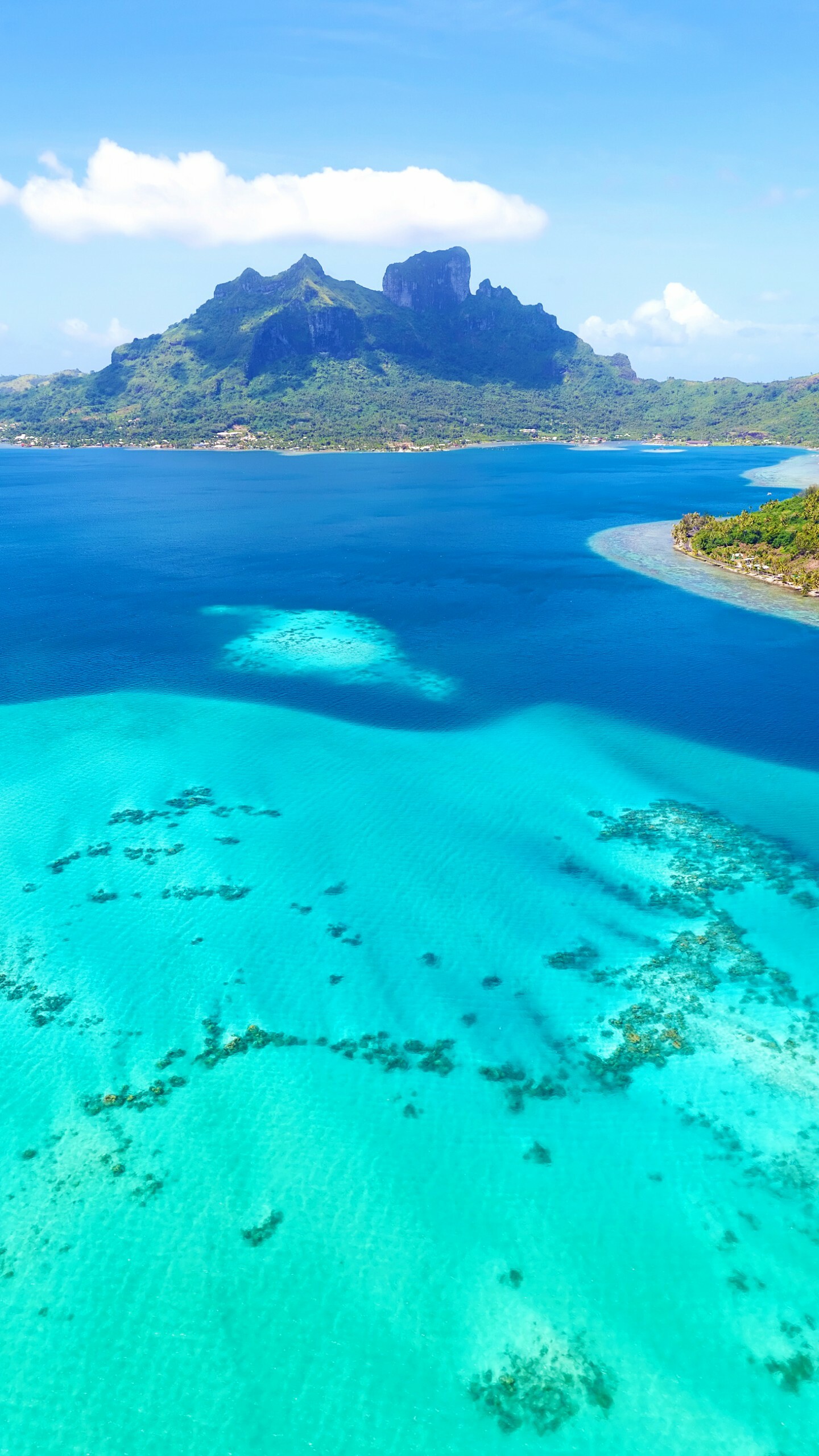 Bora Bora's allure, Paradise found, Pristine ocean, Stunning natural beauty, 1440x2560 HD Phone