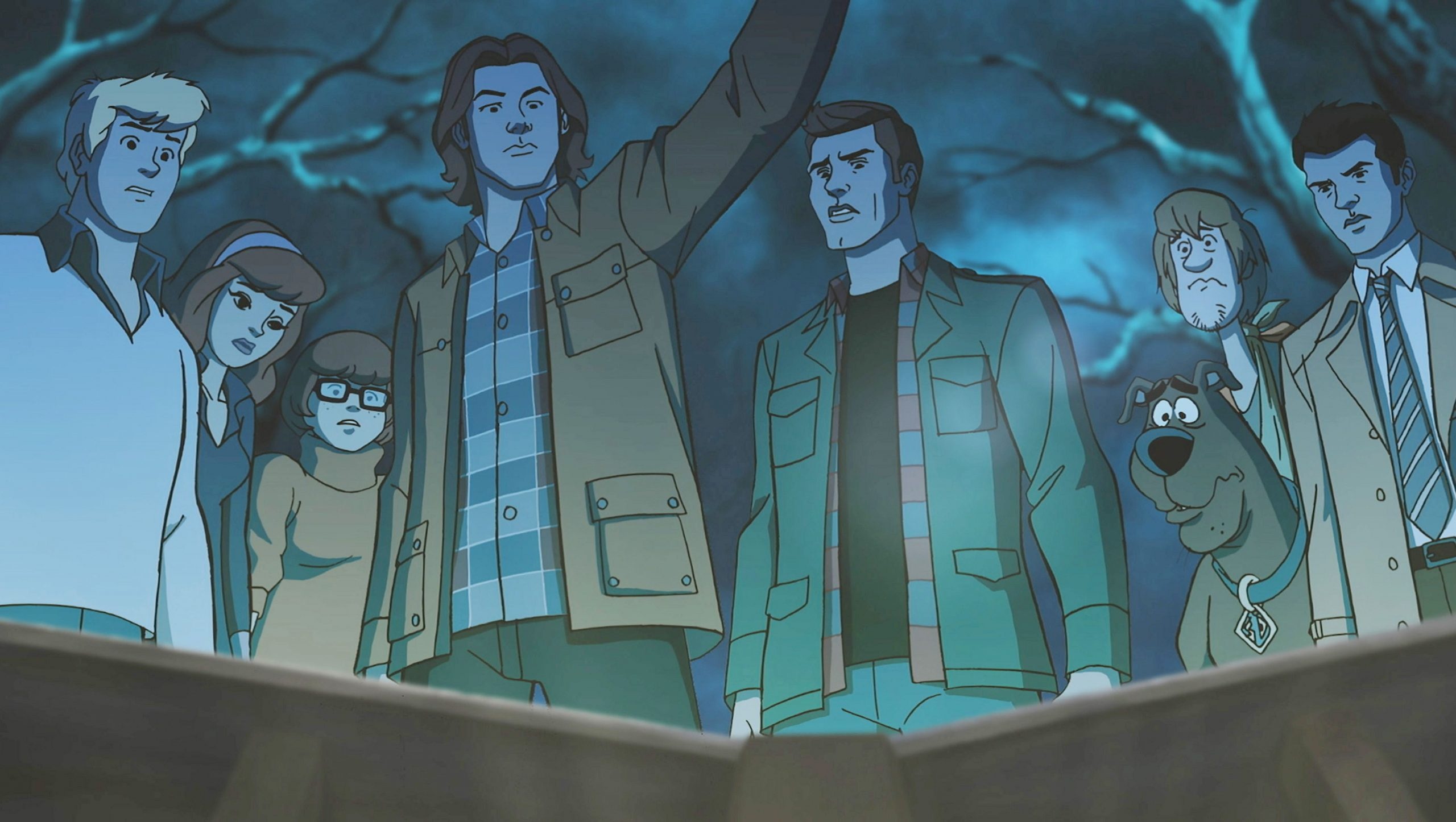 Scoobynatural, Sam Winchester, Dean Winchester, Castiel, Scooby-Doo, HD Desktop wallpaper