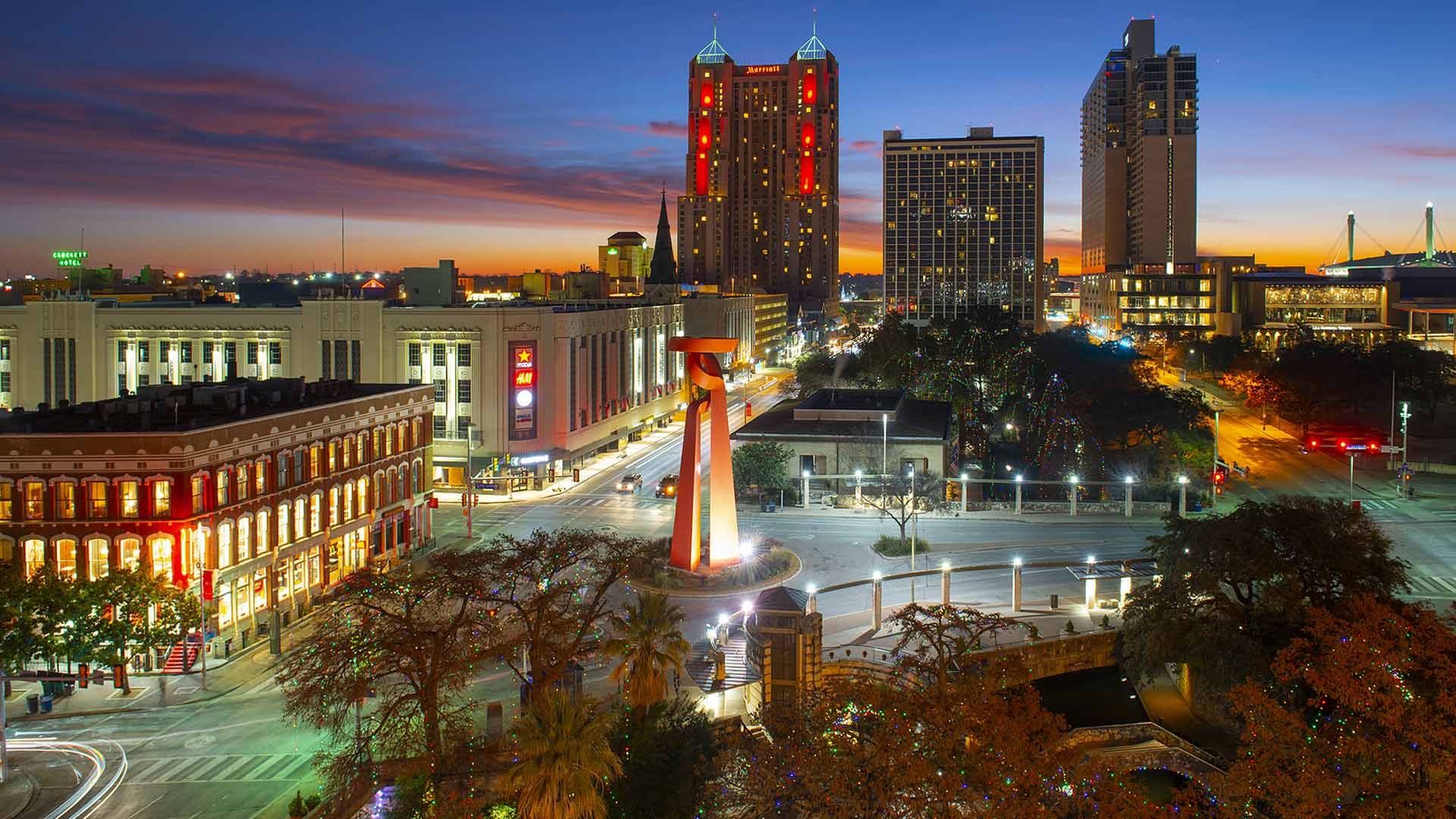 San Antonio skyline, Industry experts, Topresearched, TX, 1920x1080 Full HD Desktop