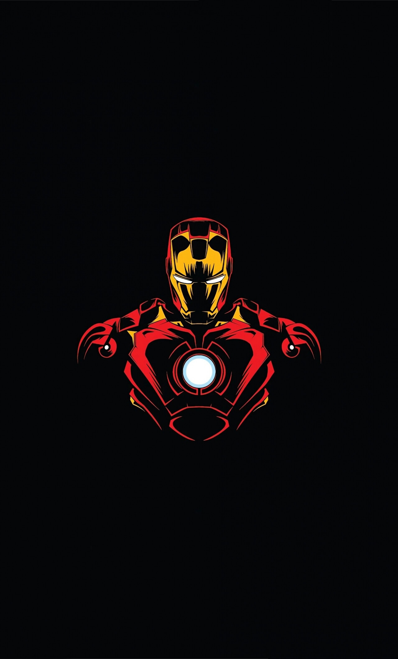 Hero Iron Man, Minimalist wallpaper, iPhone 6 Plus, HD image, 1280x2120 HD Phone