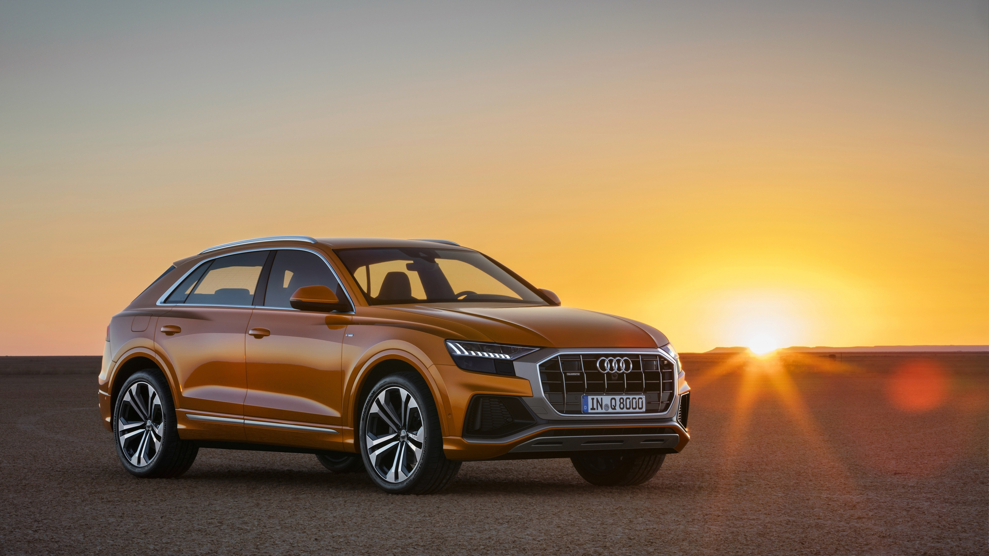 Audi Q8, Audi Q8 Sunset, Compact SUV 4K, HD image, 3840x2160 4K Desktop