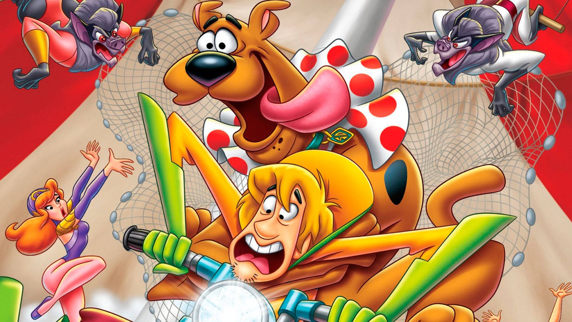 Big Top Scooby-Doo!, Scooby-Doo, Shaggy Rogers, Daphne Blake, Full HD Desktop wallpaper