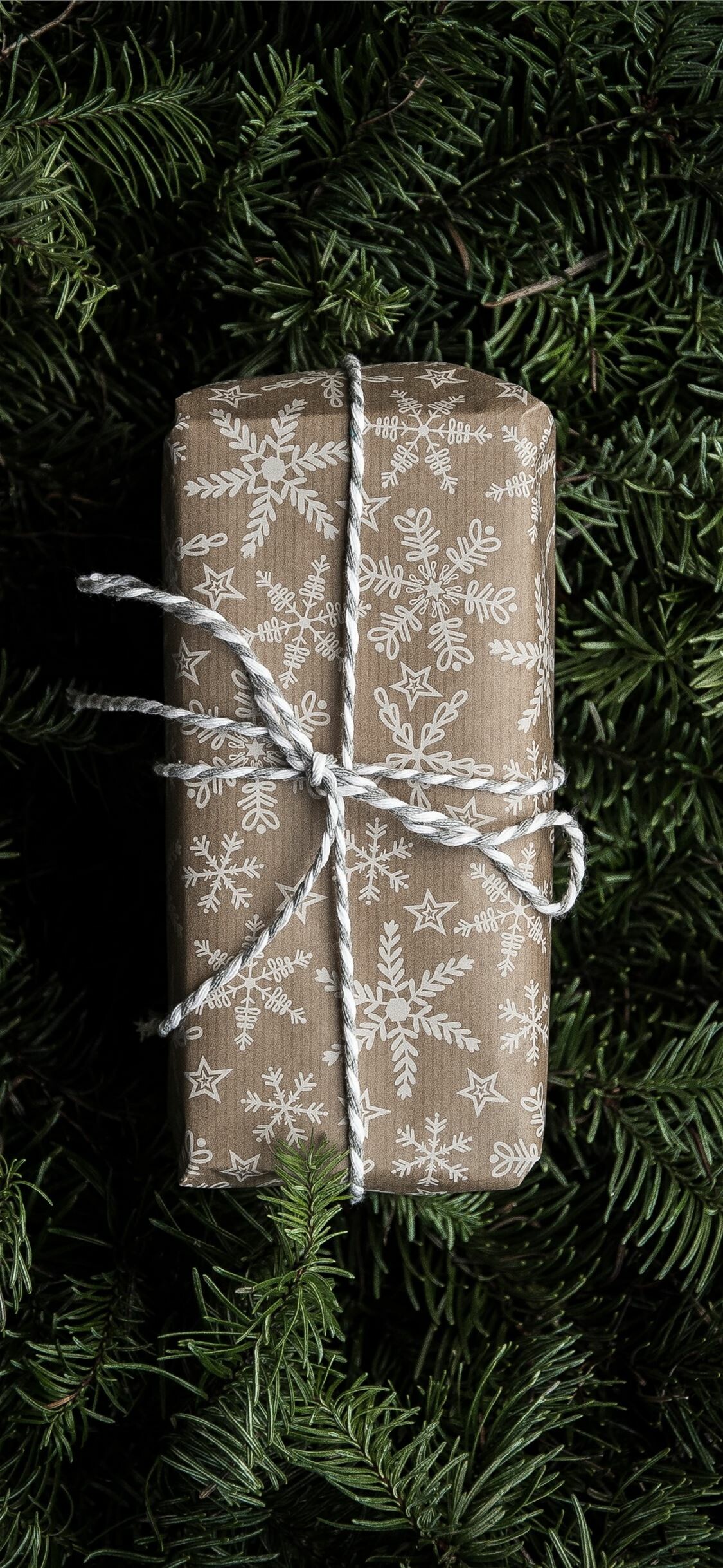 Brown, White gift box, iPhone X wallpapers, 1130x2440 HD Phone