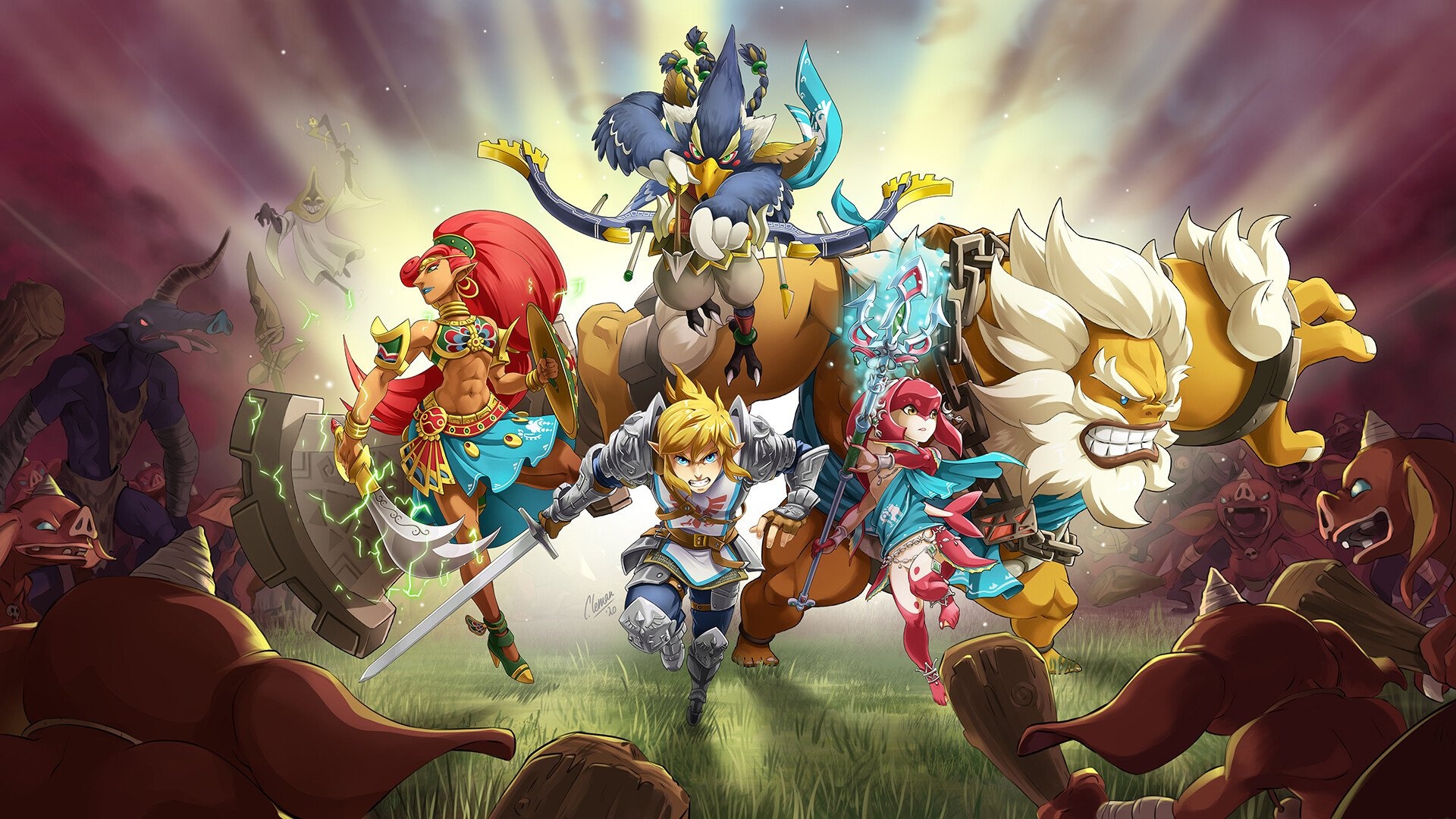 Hyrule Warriors, Age of Calamity, 1920x1080 Full HD Desktop