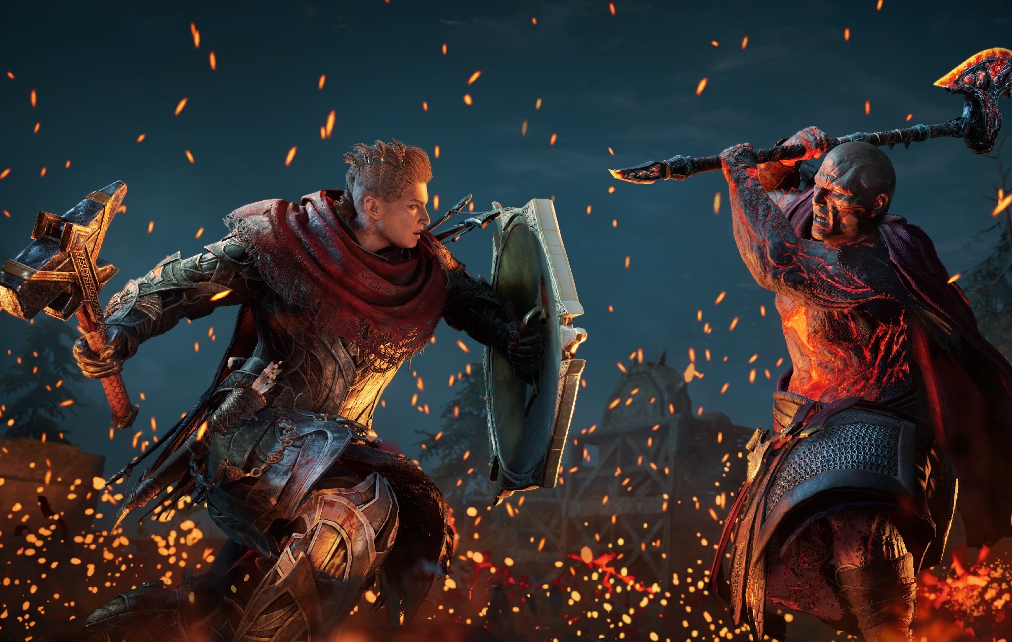 Eivor Varinsdottir, Muspelheim warrior, Assassin's Creed Valhalla: Dawn of Ragnarök, HD Desktop wallpaper