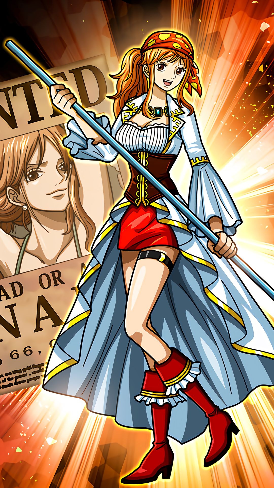 Nami, Nami wanted poster, Clima-Tact staff, Full HD Phone wallpaper