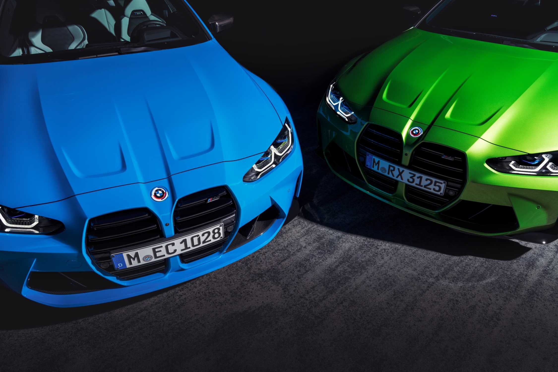 BMW M3 G80, BMW M4 G82, BMW M 50 Jahre emblem, HD Desktop wallpaper