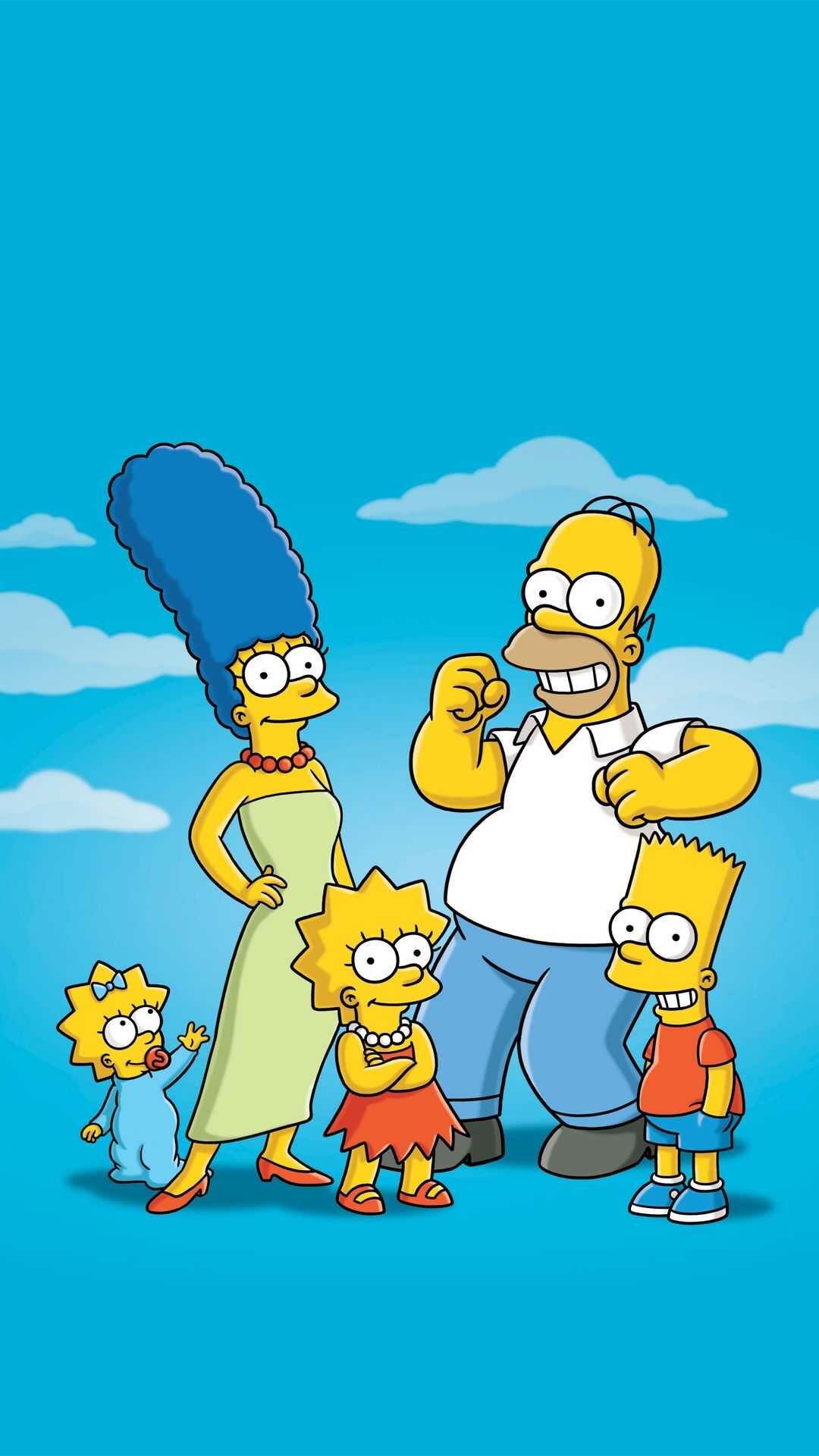 The Simpsons animation, Wallpaper showcase, Classic cartoon vibes, 1080x1920 Full HD Phone