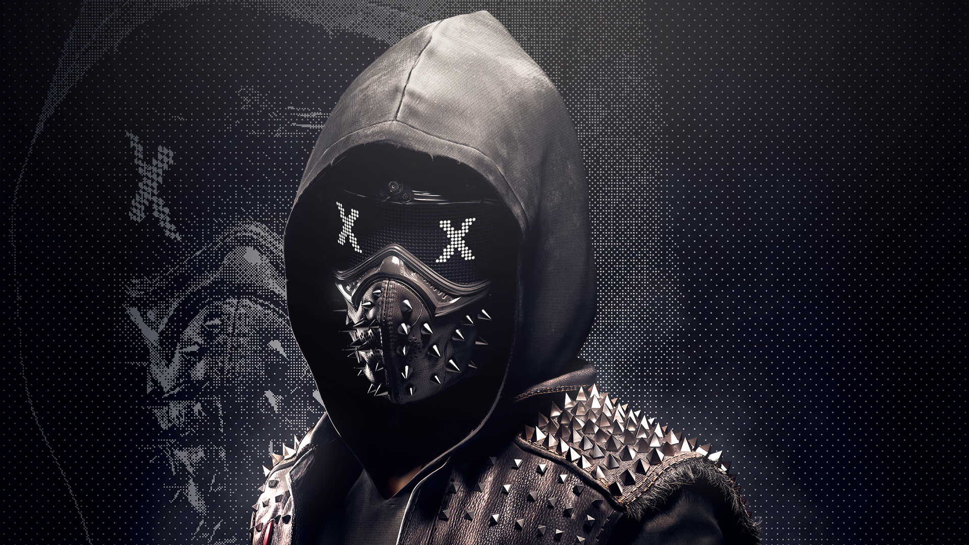 Wrench, Watch Dogs 2, spiked LED mask, Full HD Desktop wallpaper