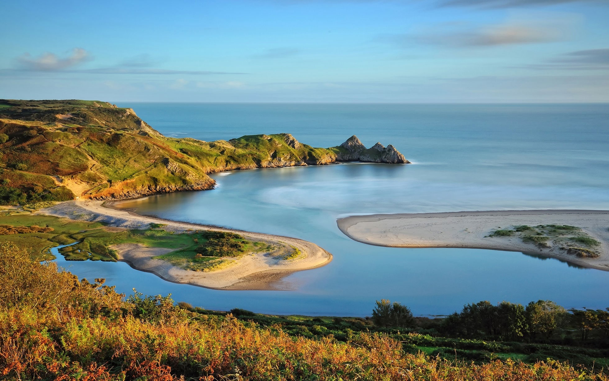 Gower Peninsula, Winter exploration, Perfect time, Natural wonders, 1960x1230 HD Desktop