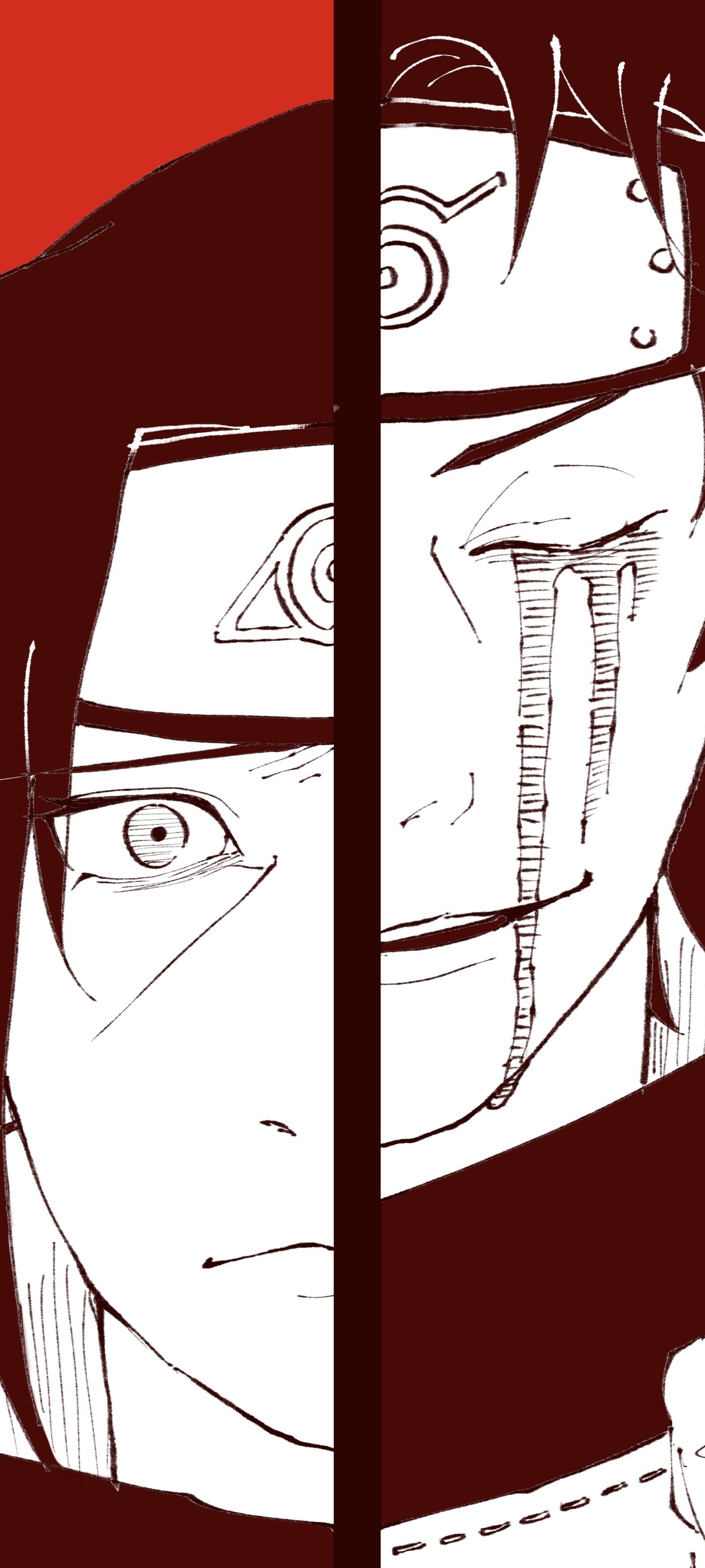 Shisui Uchiha, Itachi Uchiha, Konohagakure forehead protector, HD Phone wallpaper