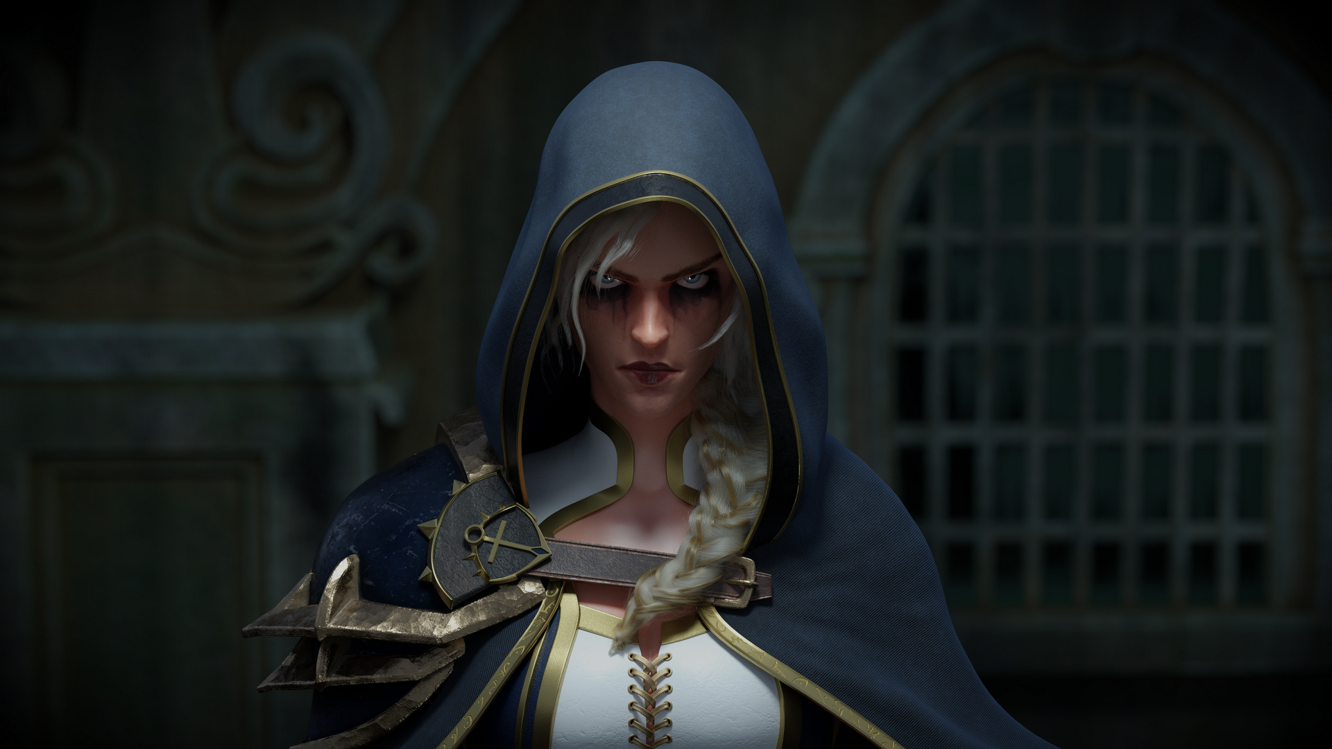 Jaina Proudmoore, Daughter of the sea, Blender artist's project, Artistic vision, 1920x1080 Full HD Desktop