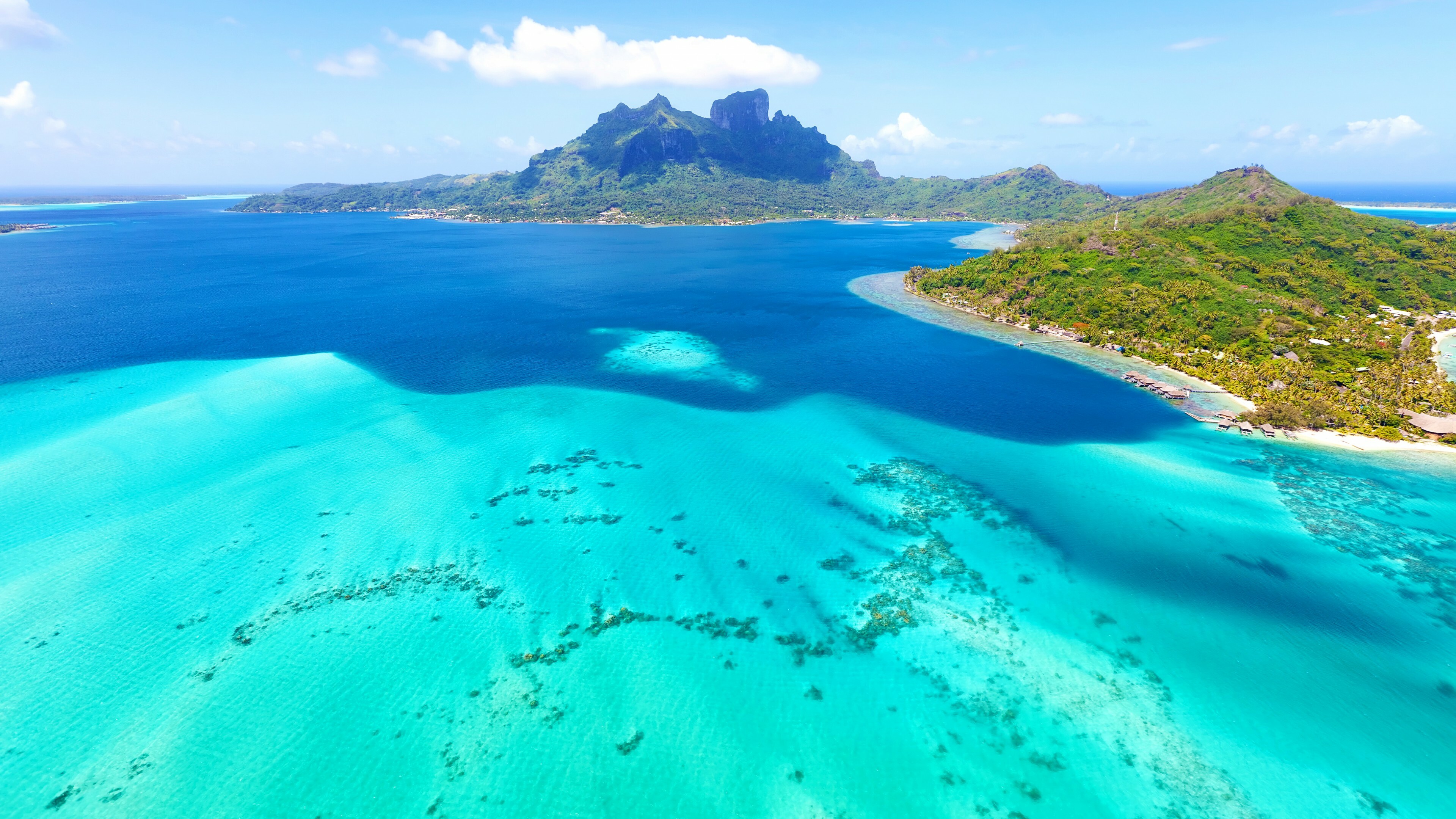 Tahiti, Bora Bora, Best beaches, Nature, 3840x2160 4K Desktop