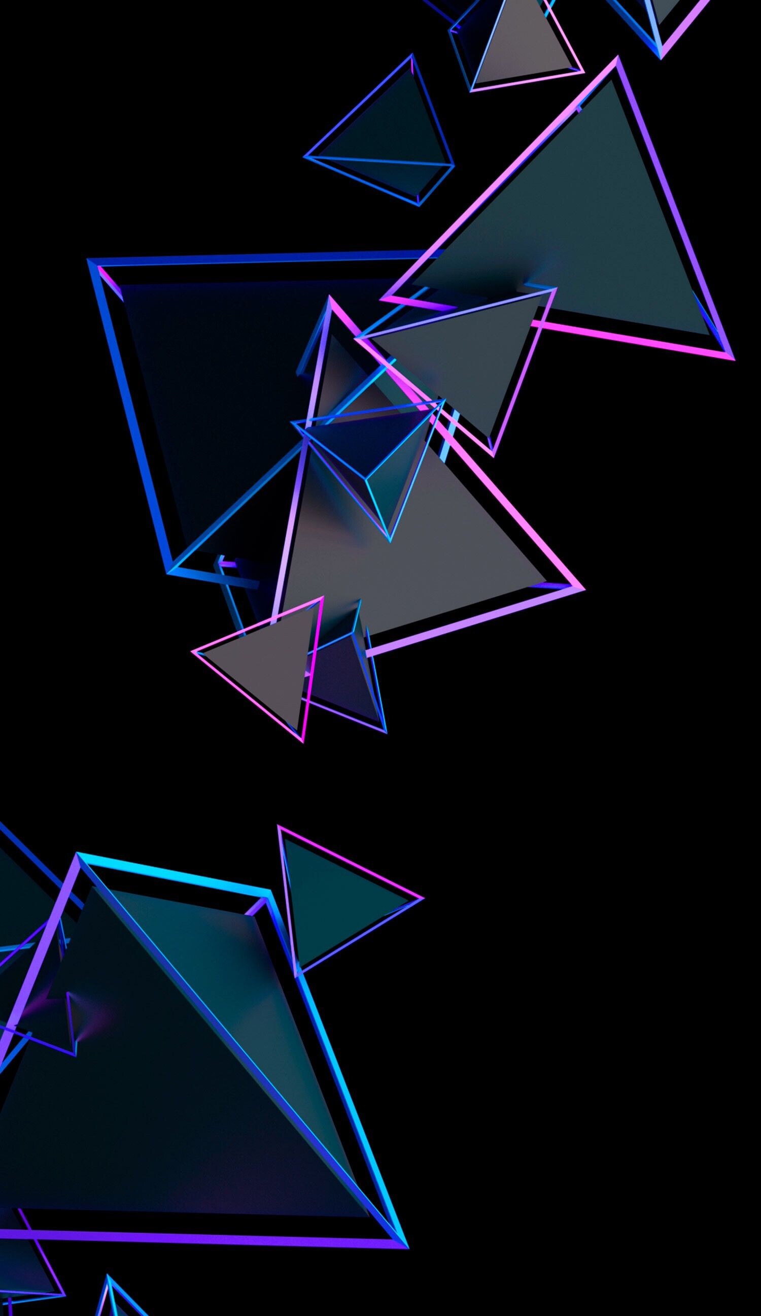 Iphone triangle wallpapers, Triangle ideas, Creative patterns, Digital art, 1500x2600 HD Phone