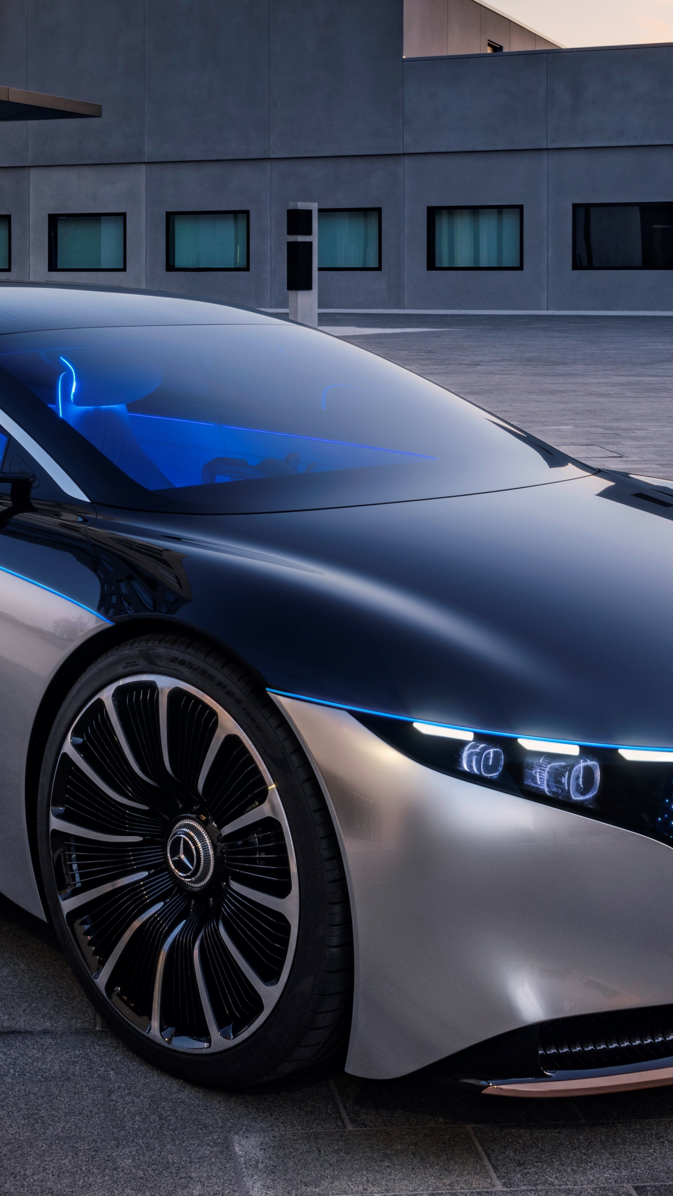 Mercedes-Benz EQS, Vision concept, Motor show wallpaper, Frankfurt 2019, 2160x3840 4K Phone
