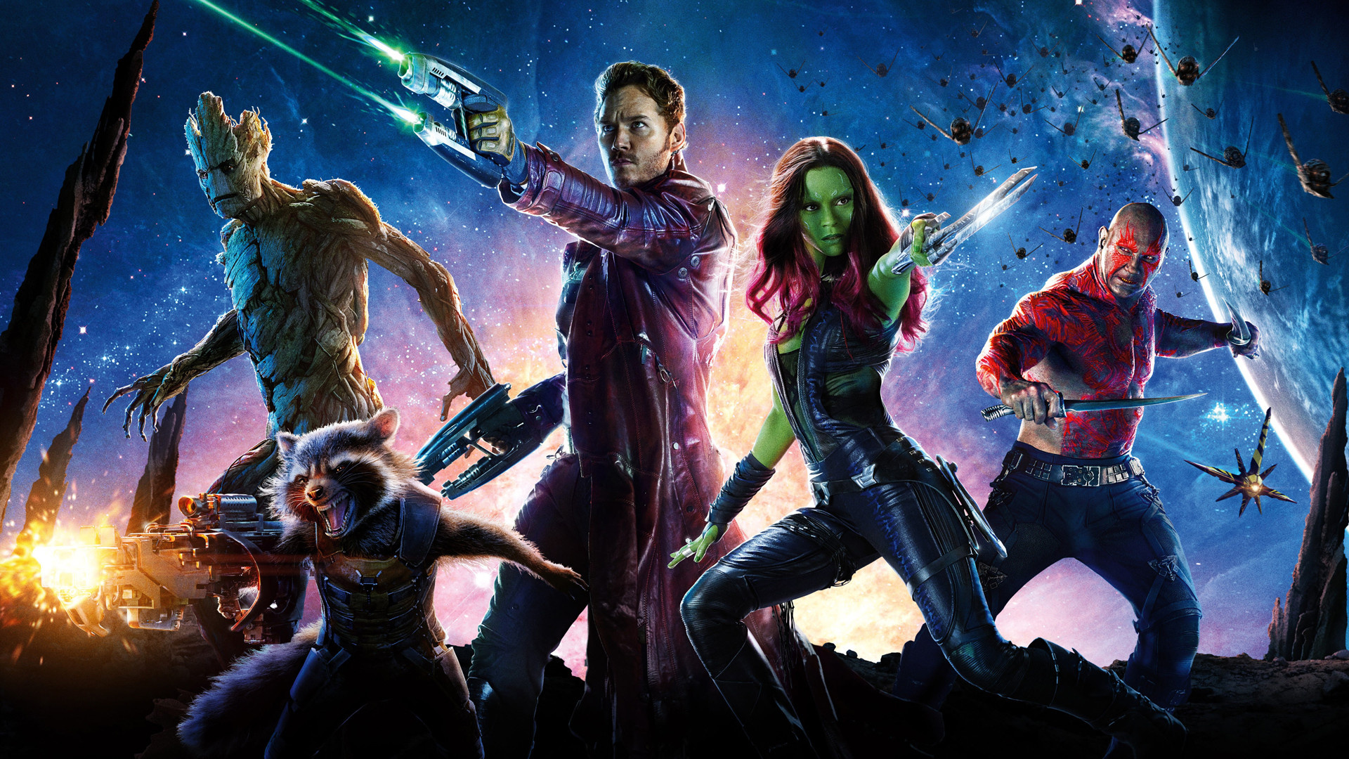 Guardians of the Galaxy 3, Original team, 1920x1080 Full HD Desktop