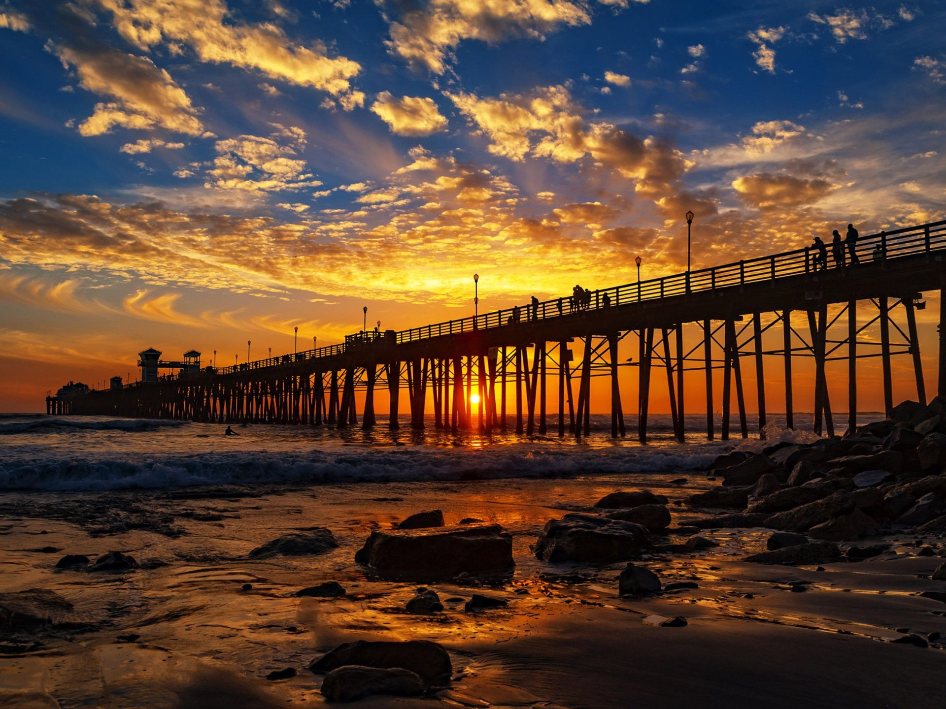 Oceanside Pier, San Diego (California) Wallpaper, 1920x1440 HD Desktop