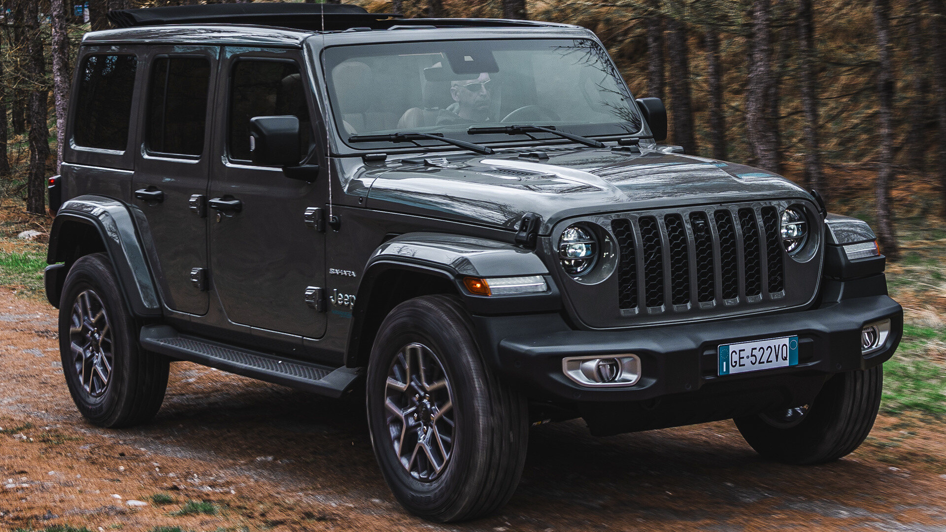 2021 Jeep Wrangler Unlimited, Plug-in hybrid, Sahara EU, Car Pixel, 1920x1080 Full HD Desktop