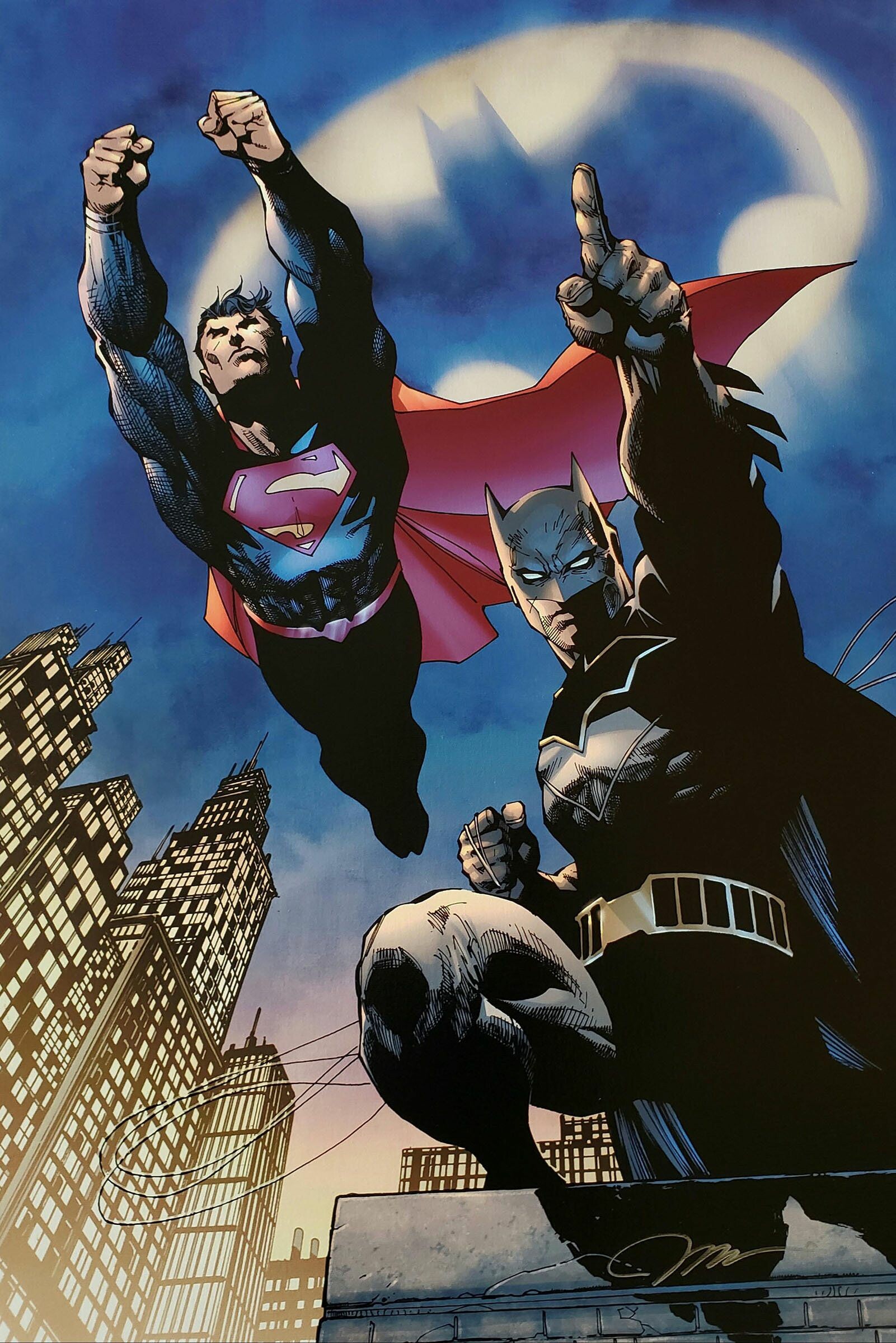 Superman, Batman by Jim Lee Wallpaper, 1610x2400 HD Phone