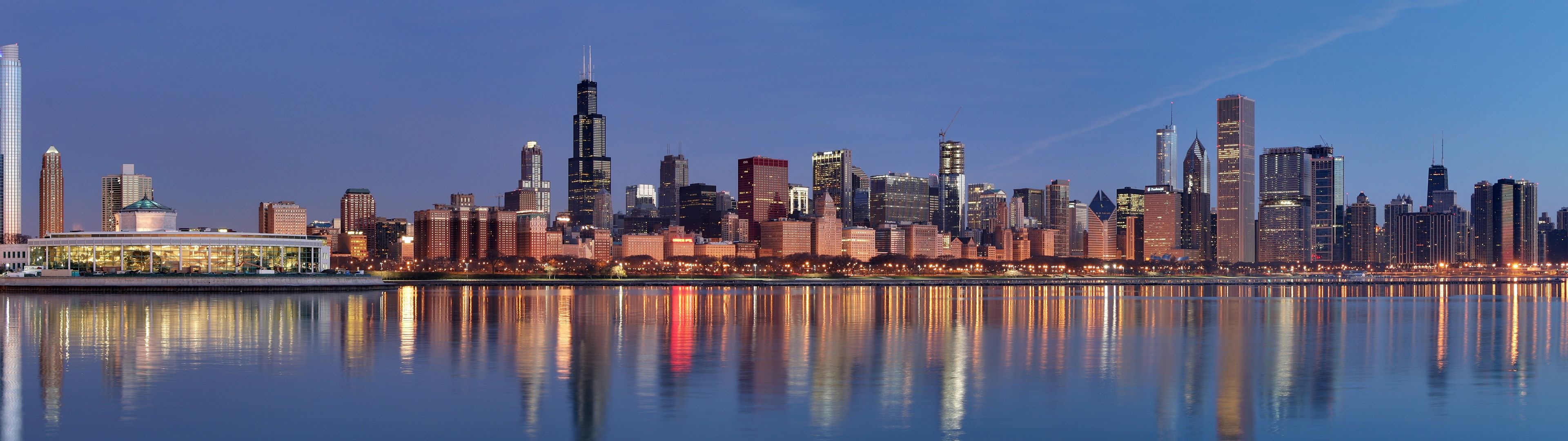 Chicago dual screen wallpaper, Samantha Sellers, 3840x1080 Dual Screen Desktop