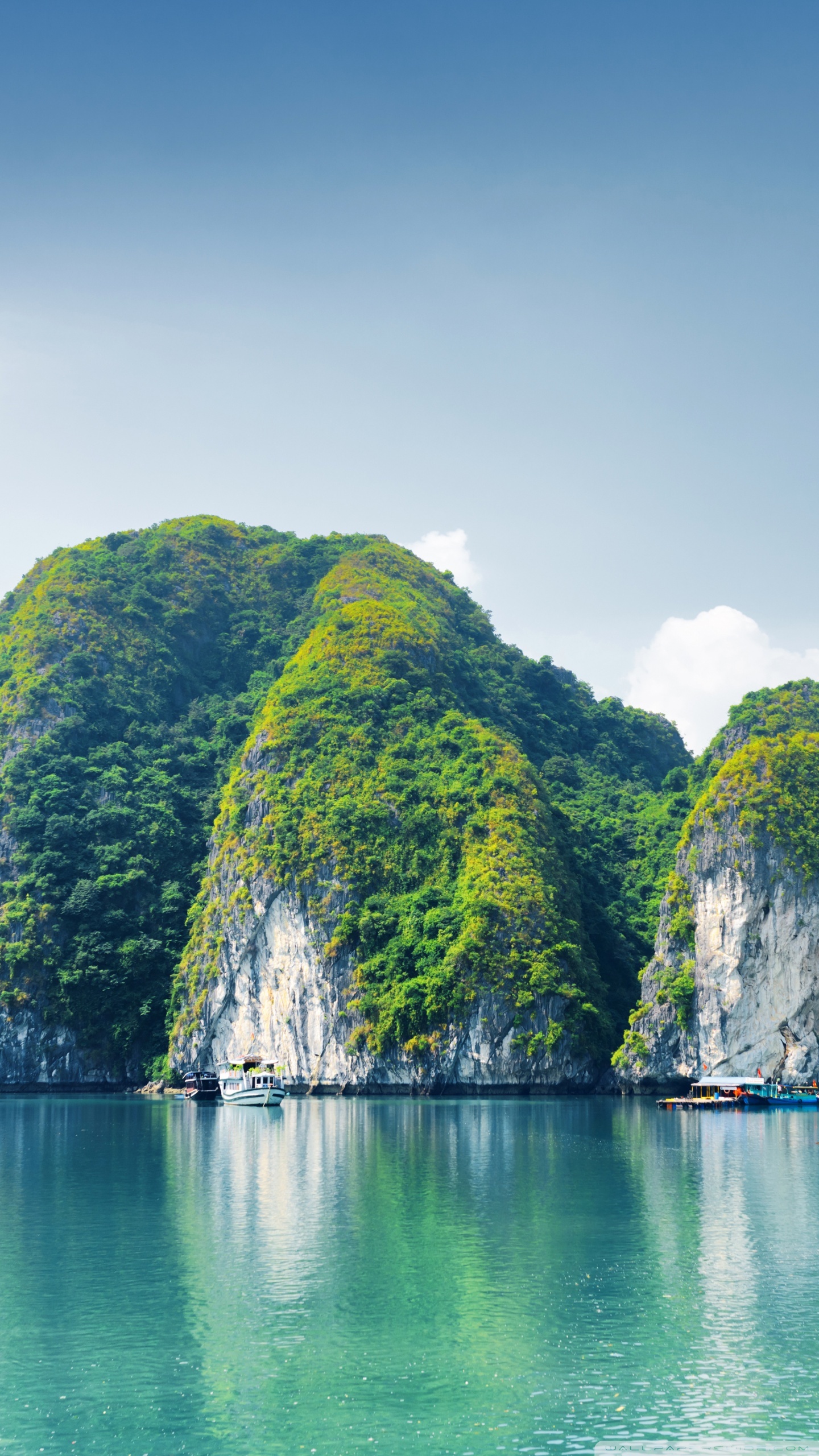 Ha Long Bay Vietnam, Captivating beauty, Ethereal landscapes, Tranquil waters, 1440x2560 HD Phone